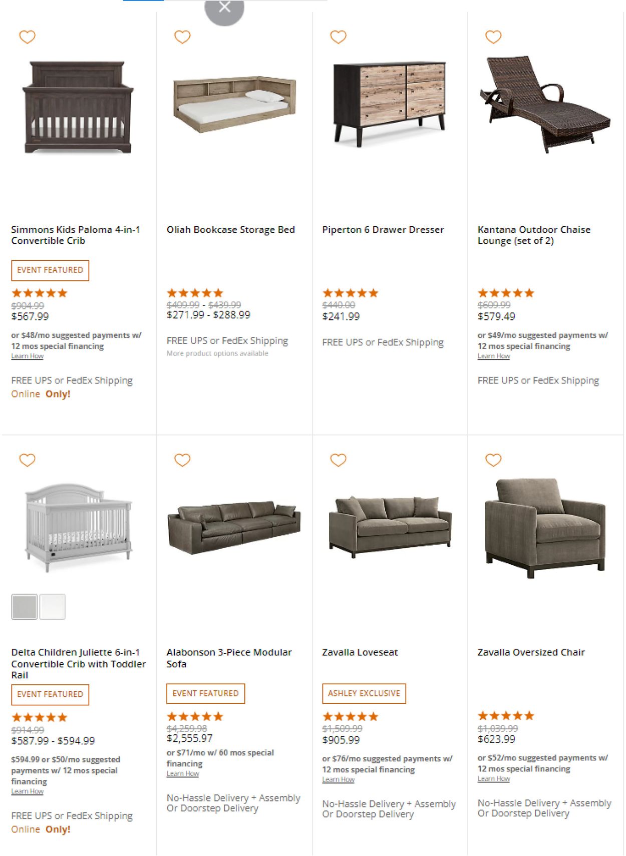 Catalogue Ashley Furniture BLACK FRIDAY 2021  from 11/22/2021