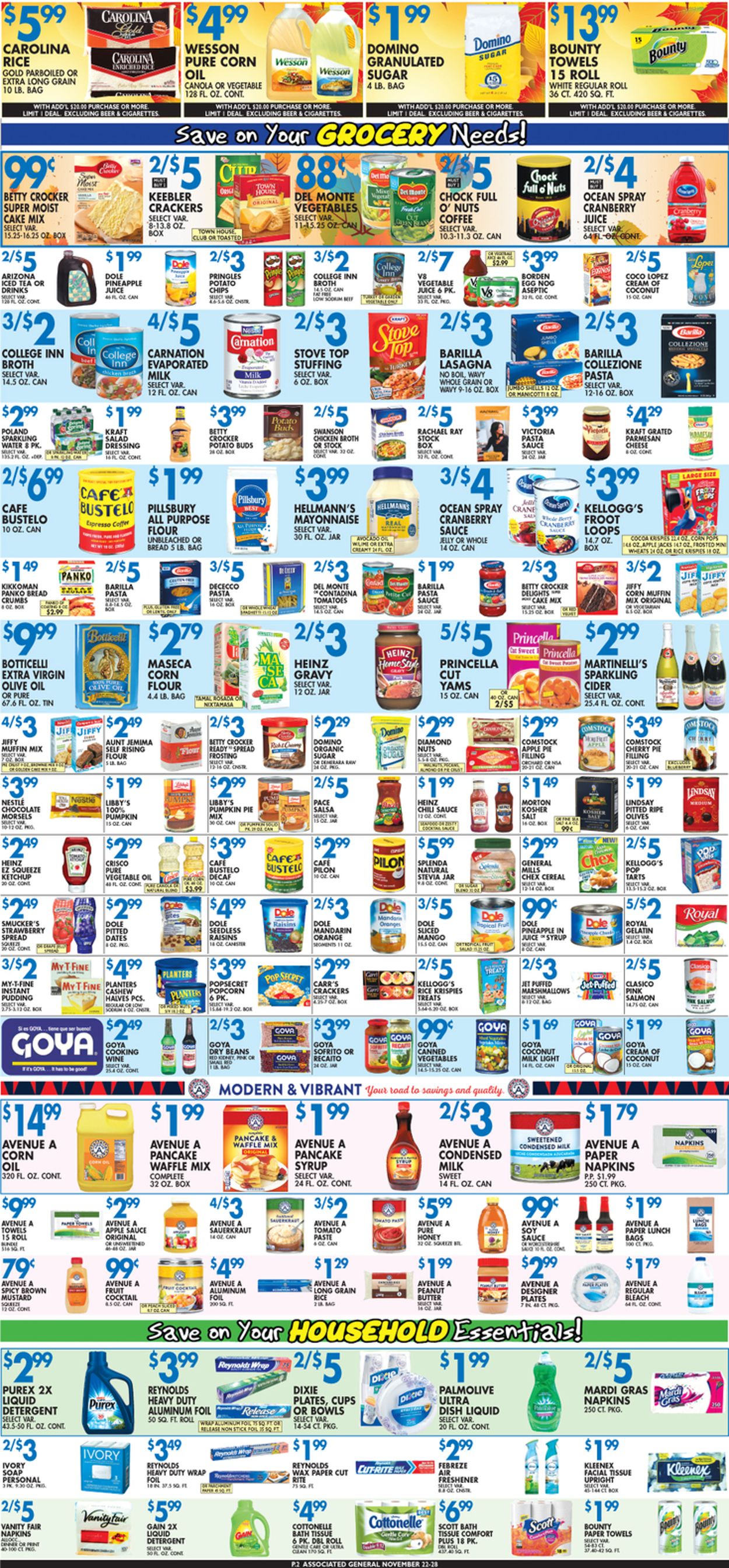 Catalogue Associated Supermarkets from 11/22/2019