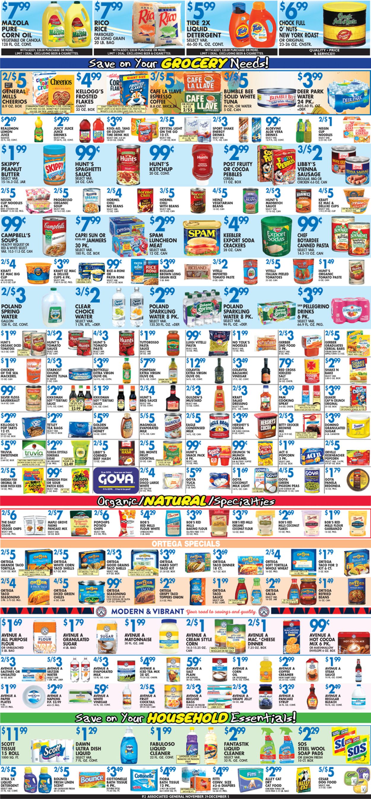 Catalogue Associated Supermarkets from 11/29/2019
