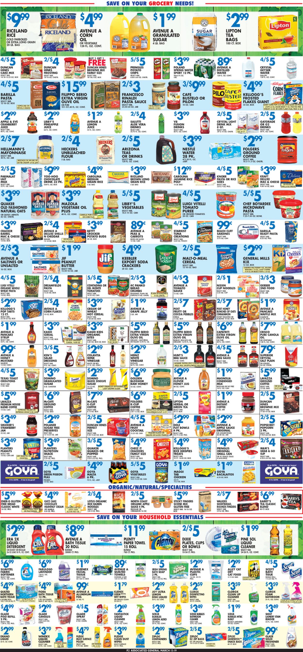 Catalogue Associated Supermarkets from 03/13/2020