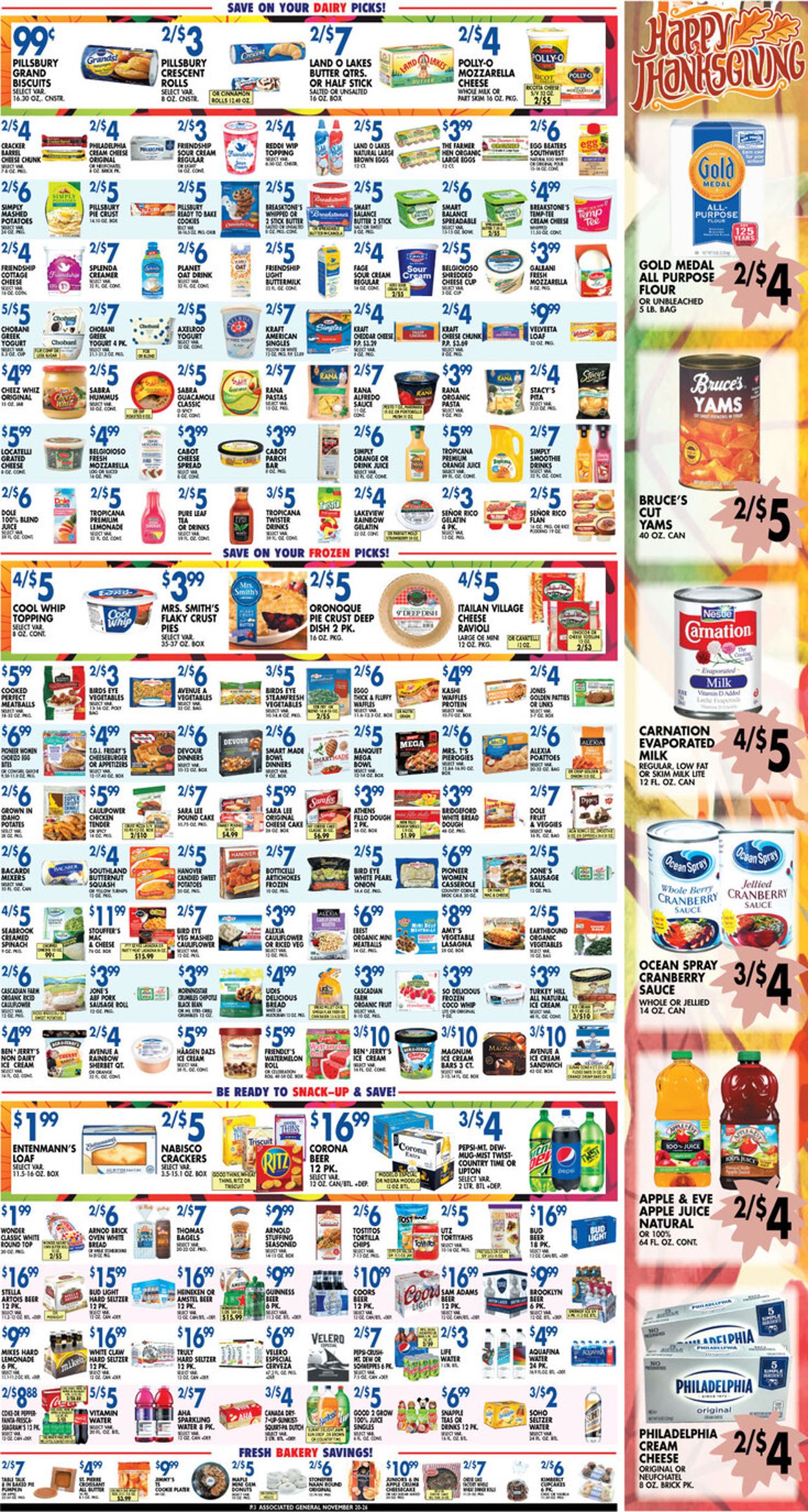 Catalogue Associated Supermarkets Thanksgiving 2020 from 11/20/2020