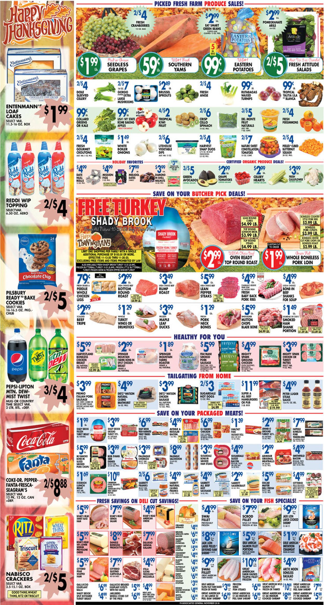 Catalogue Associated Supermarkets Thanksgiving 2020 from 11/20/2020