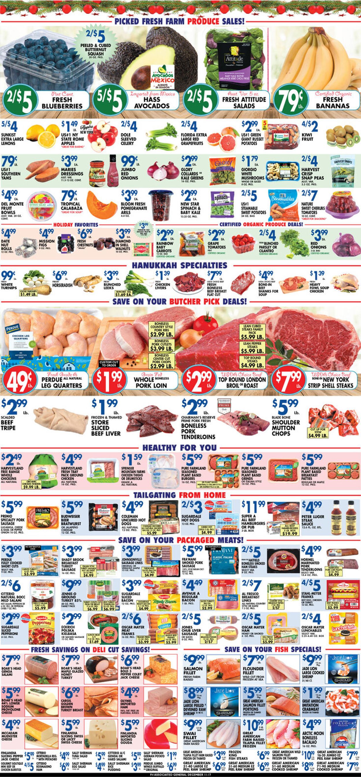 Catalogue Associated Supermarkets Holiday 2020 from 12/11/2020