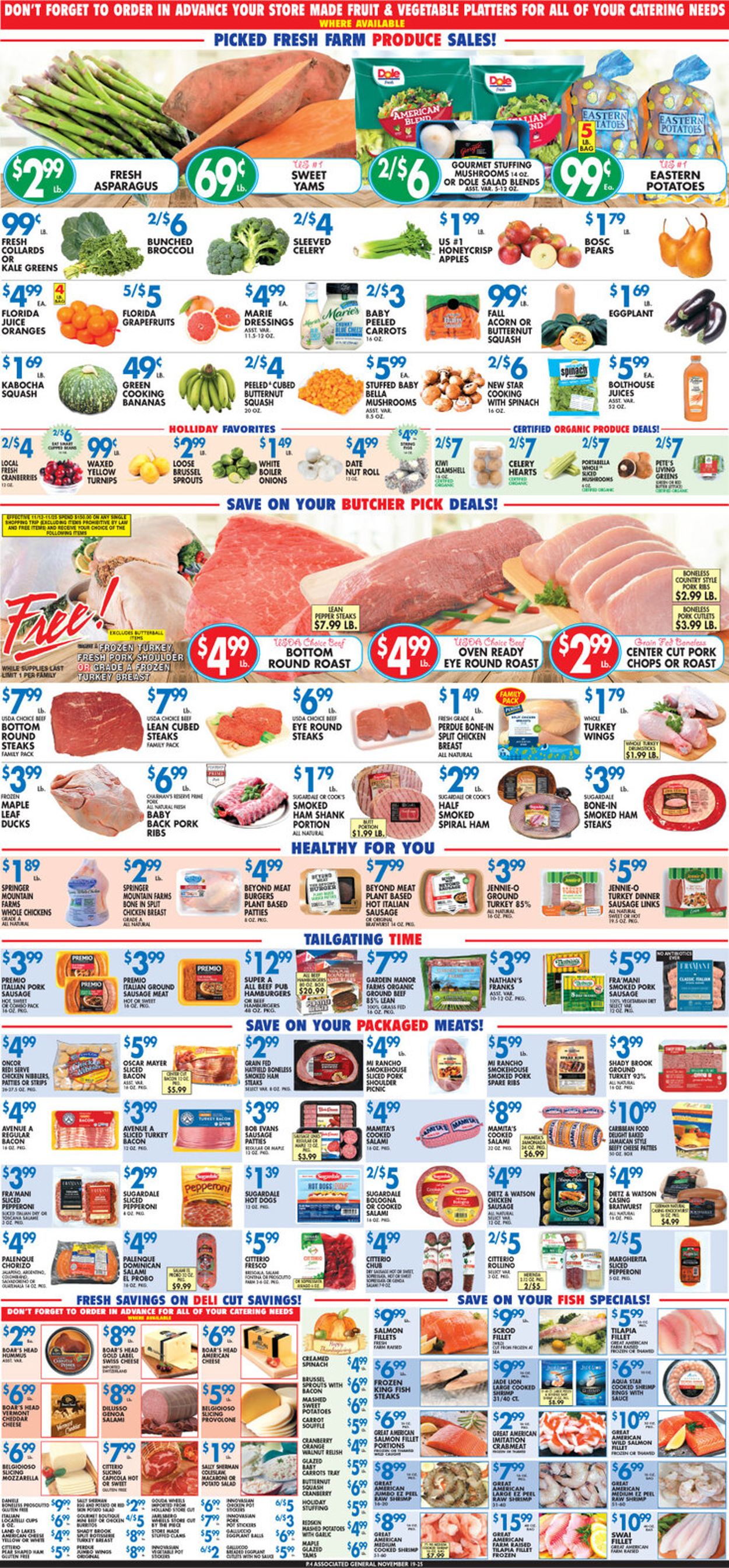 Catalogue Associated Supermarkets THANKSGIVING 2021 from 11/19/2021