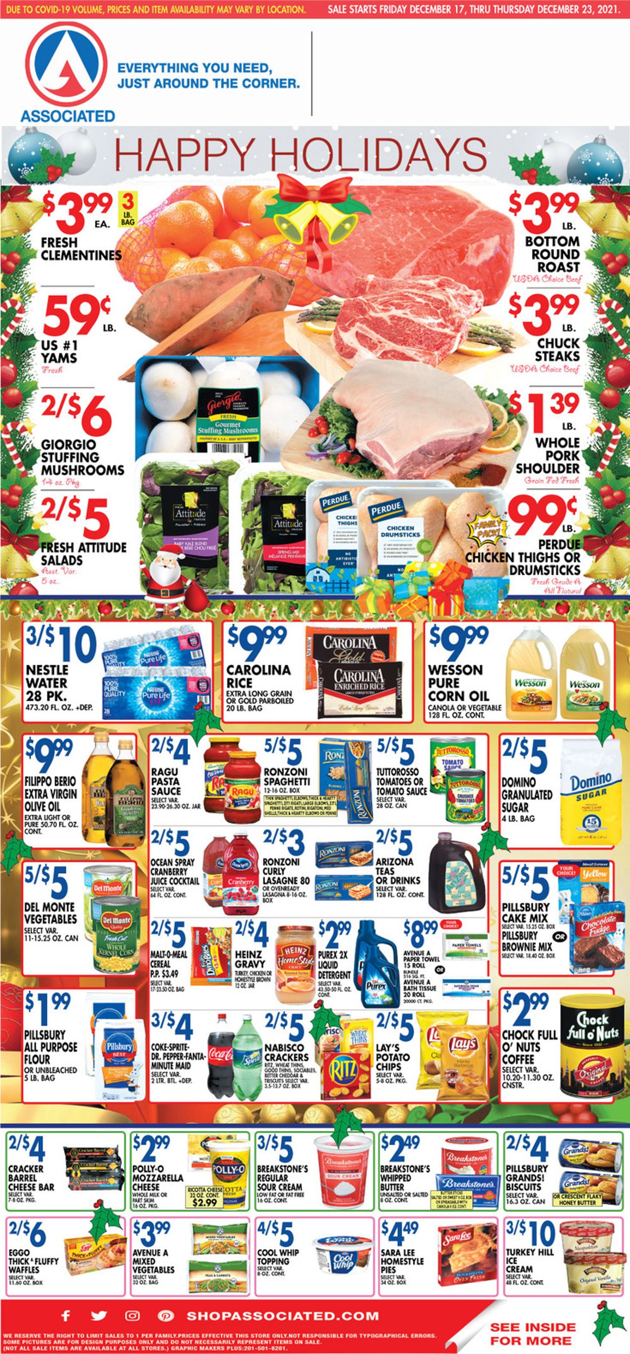 Catalogue Associated Supermarkets HOLIDAY 2021 from 12/17/2021