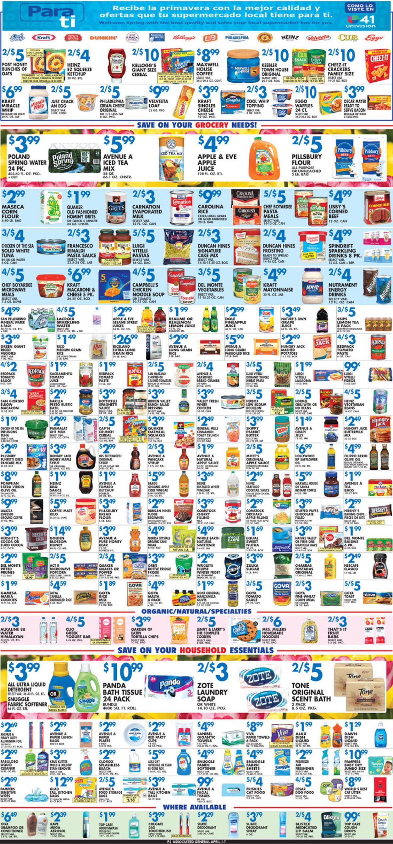 Catalogue Associated Supermarkets from 04/01/2022