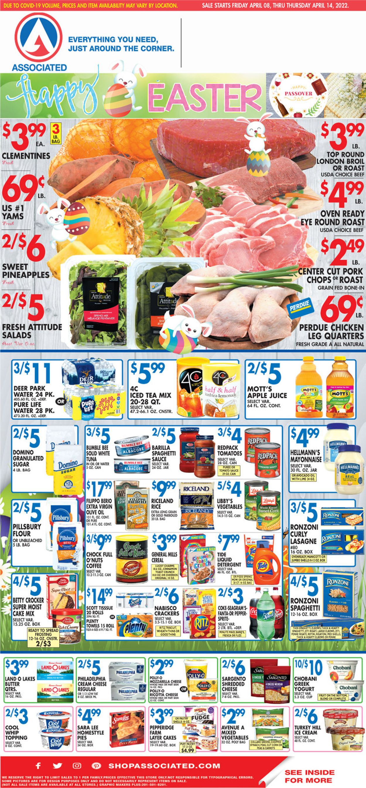 Catalogue Associated Supermarkets EASTER 2022 from 04/08/2022