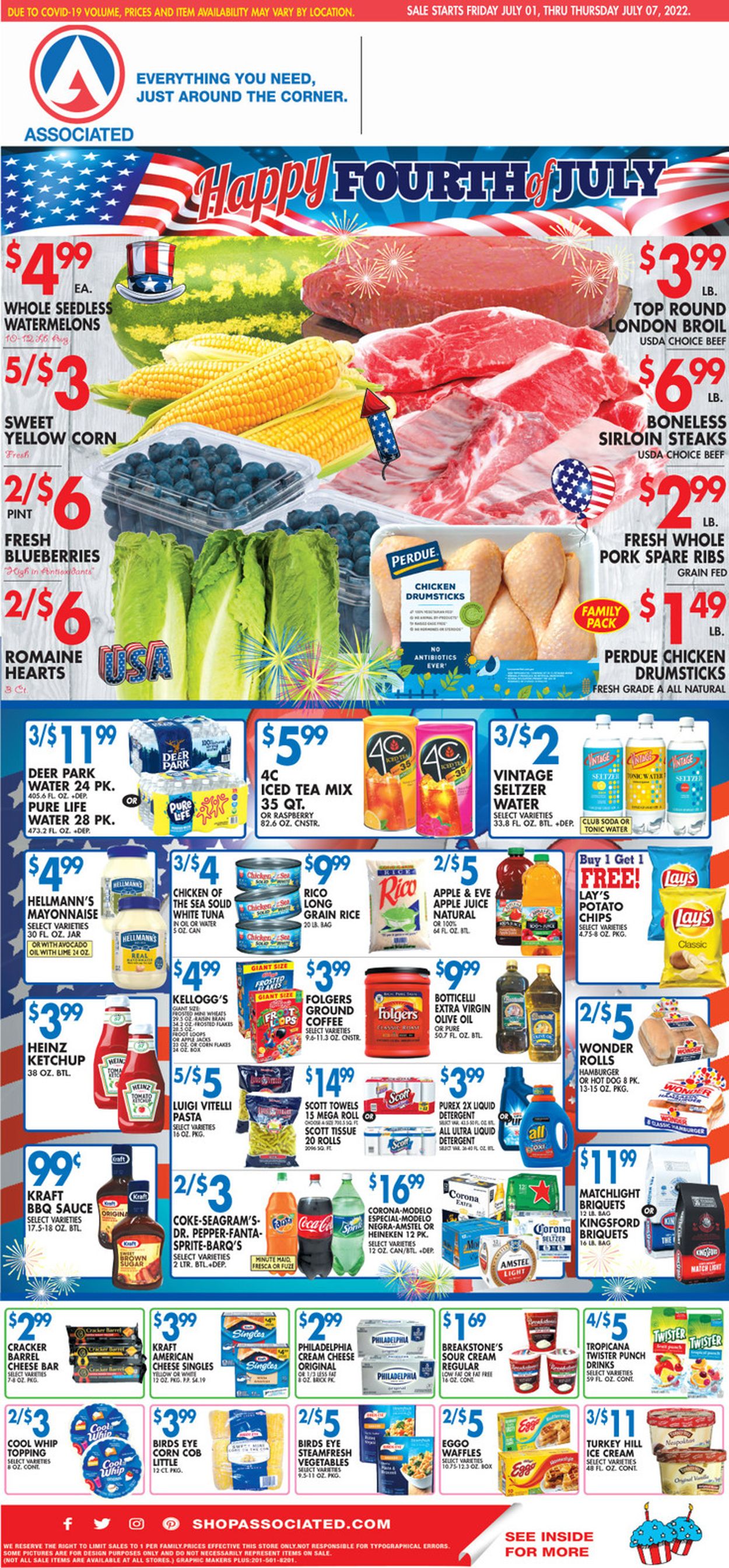 Catalogue Associated Supermarkets from 07/01/2022