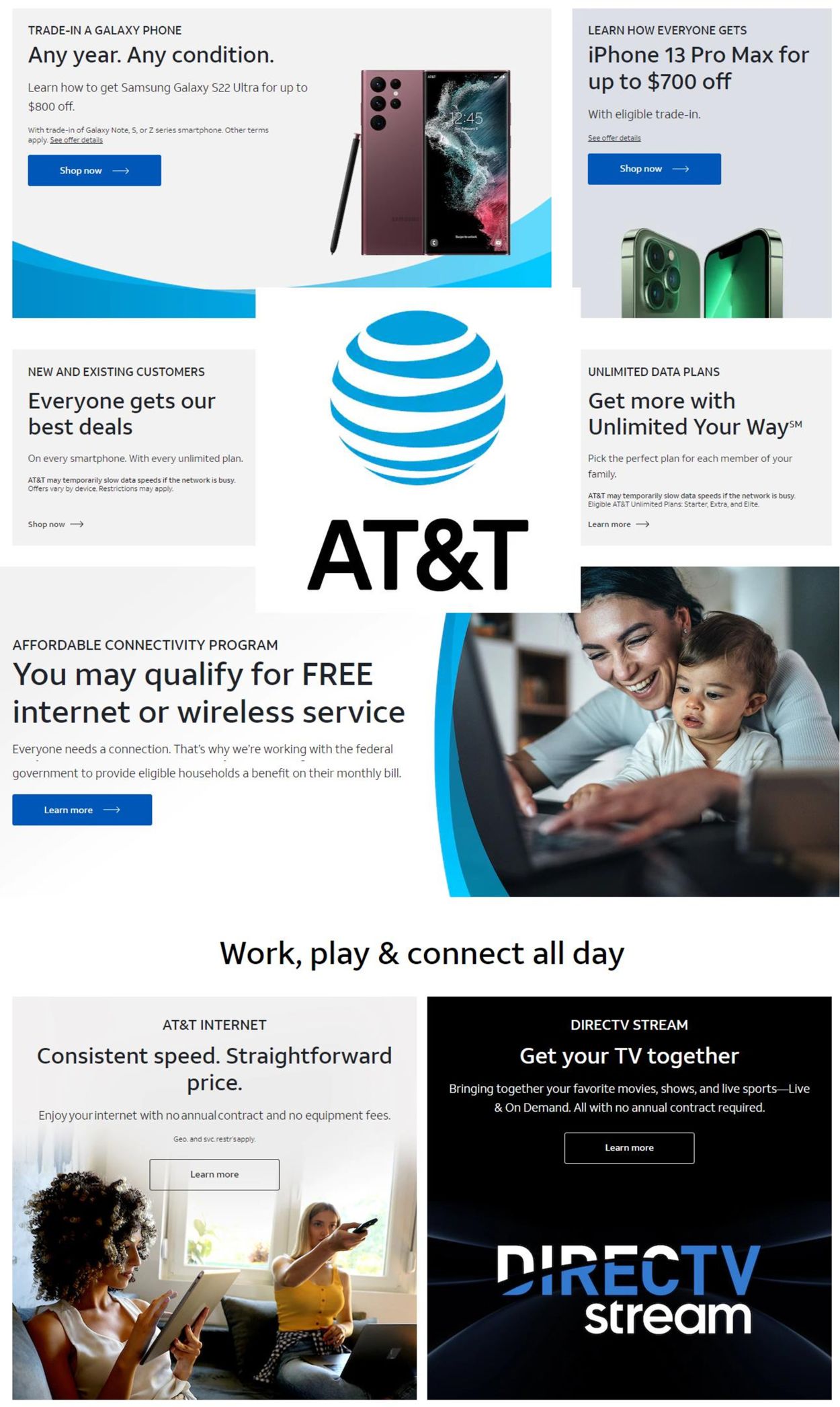 Catalogue AT&T from 04/22/2022