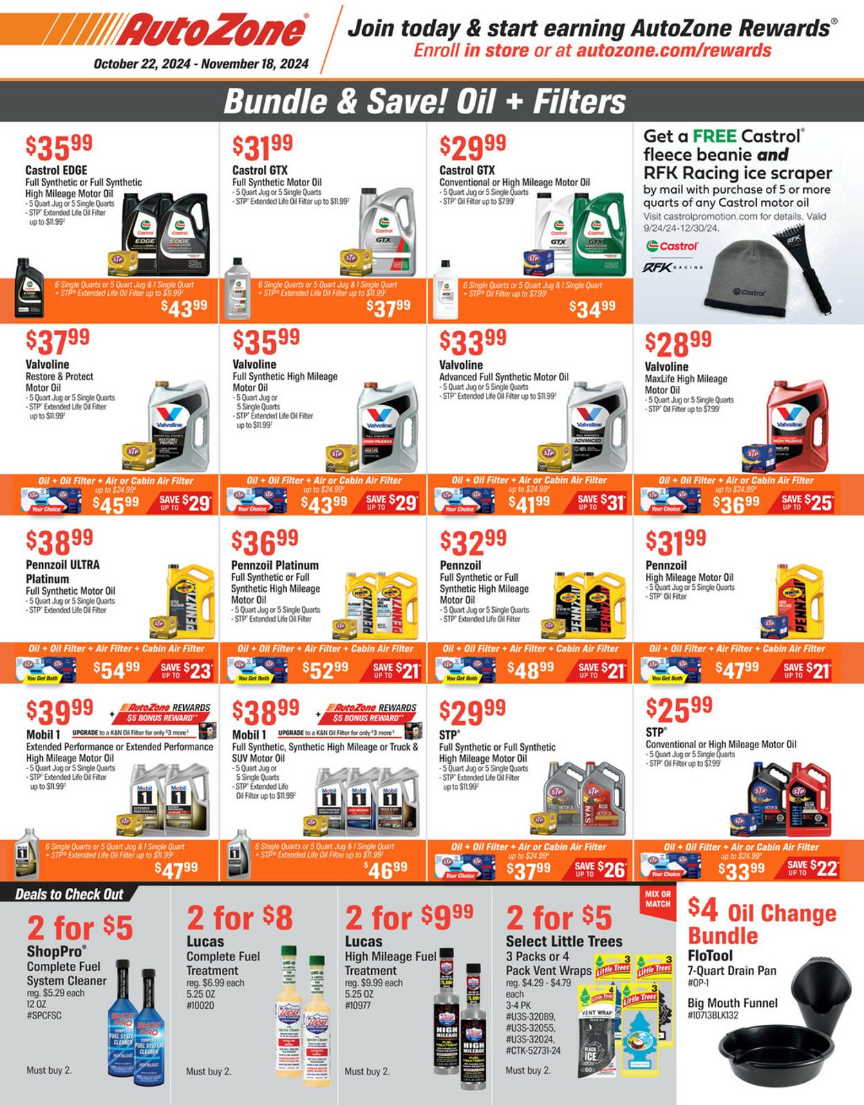 Catalogue Autozone from 10/22/2024