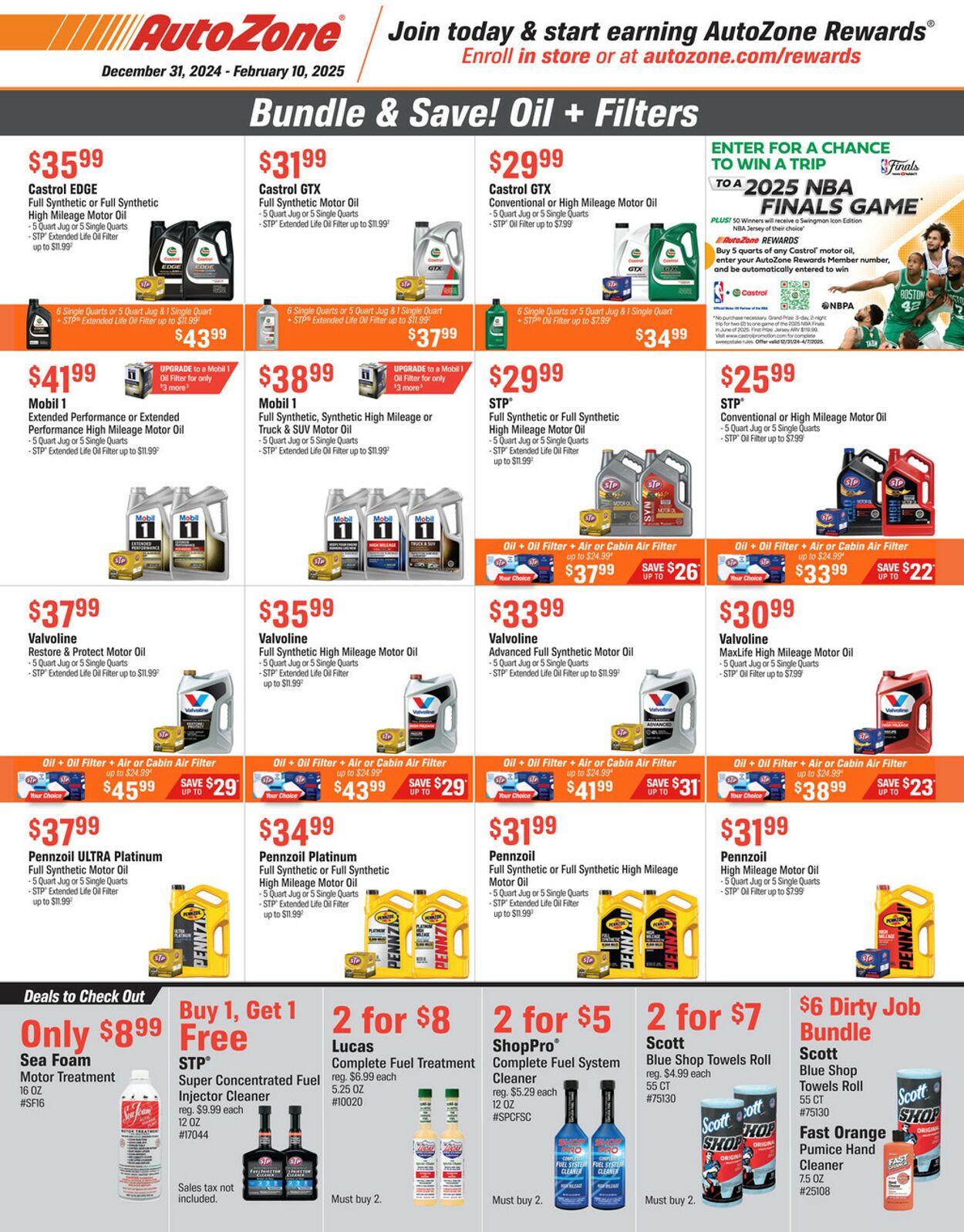 Catalogue Autozone from 12/31/2024