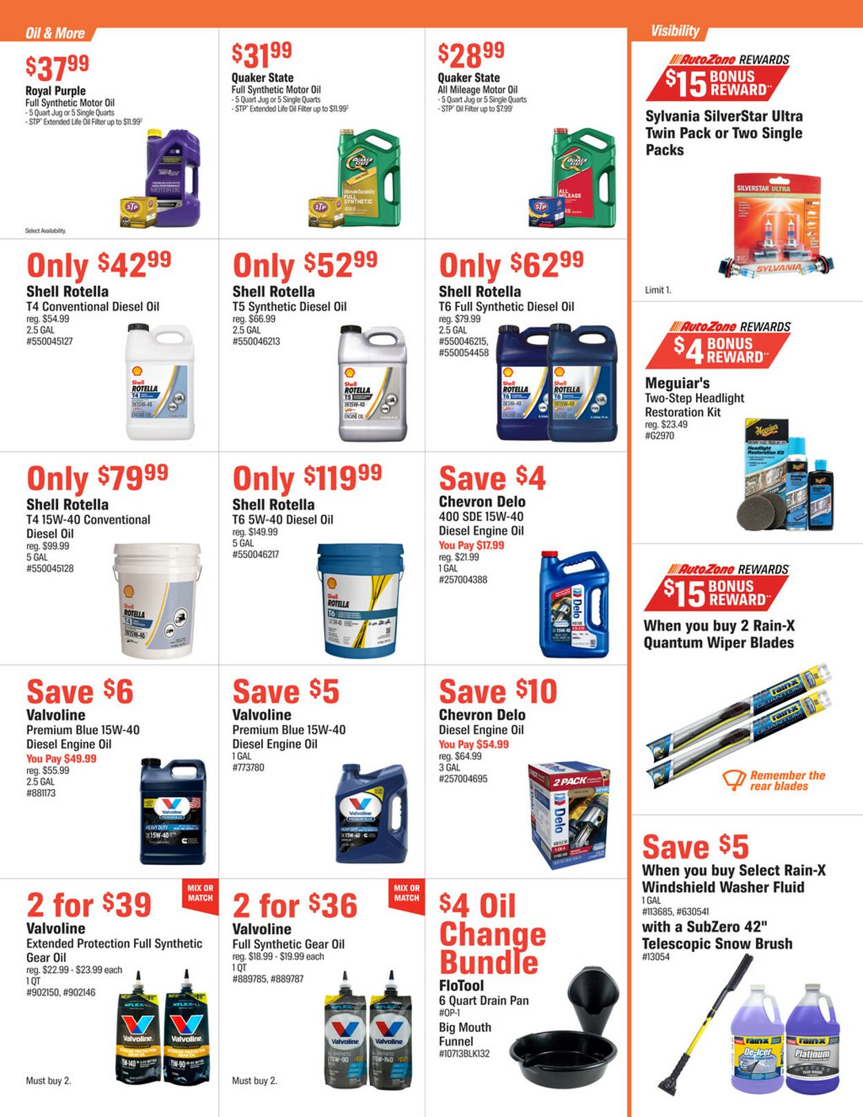 Catalogue Autozone from 12/31/2024