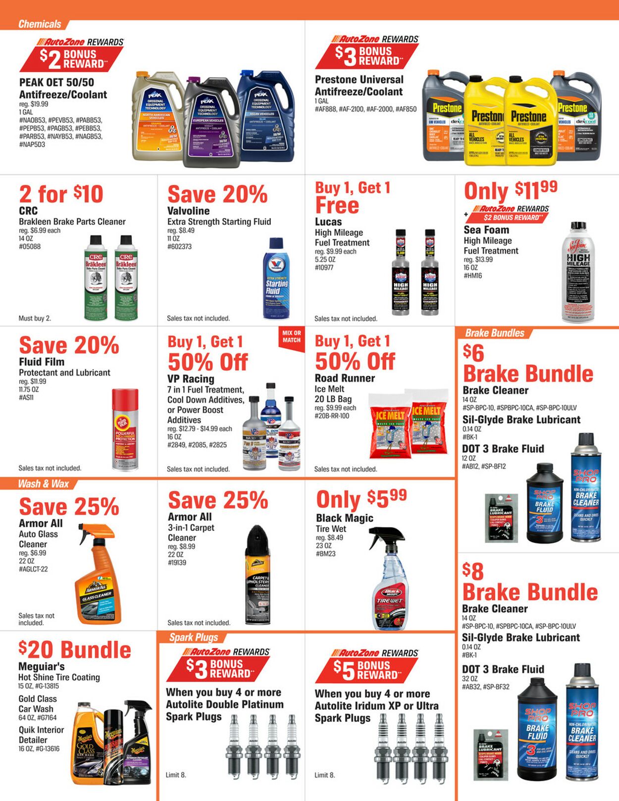 Catalogue Autozone from 12/31/2024