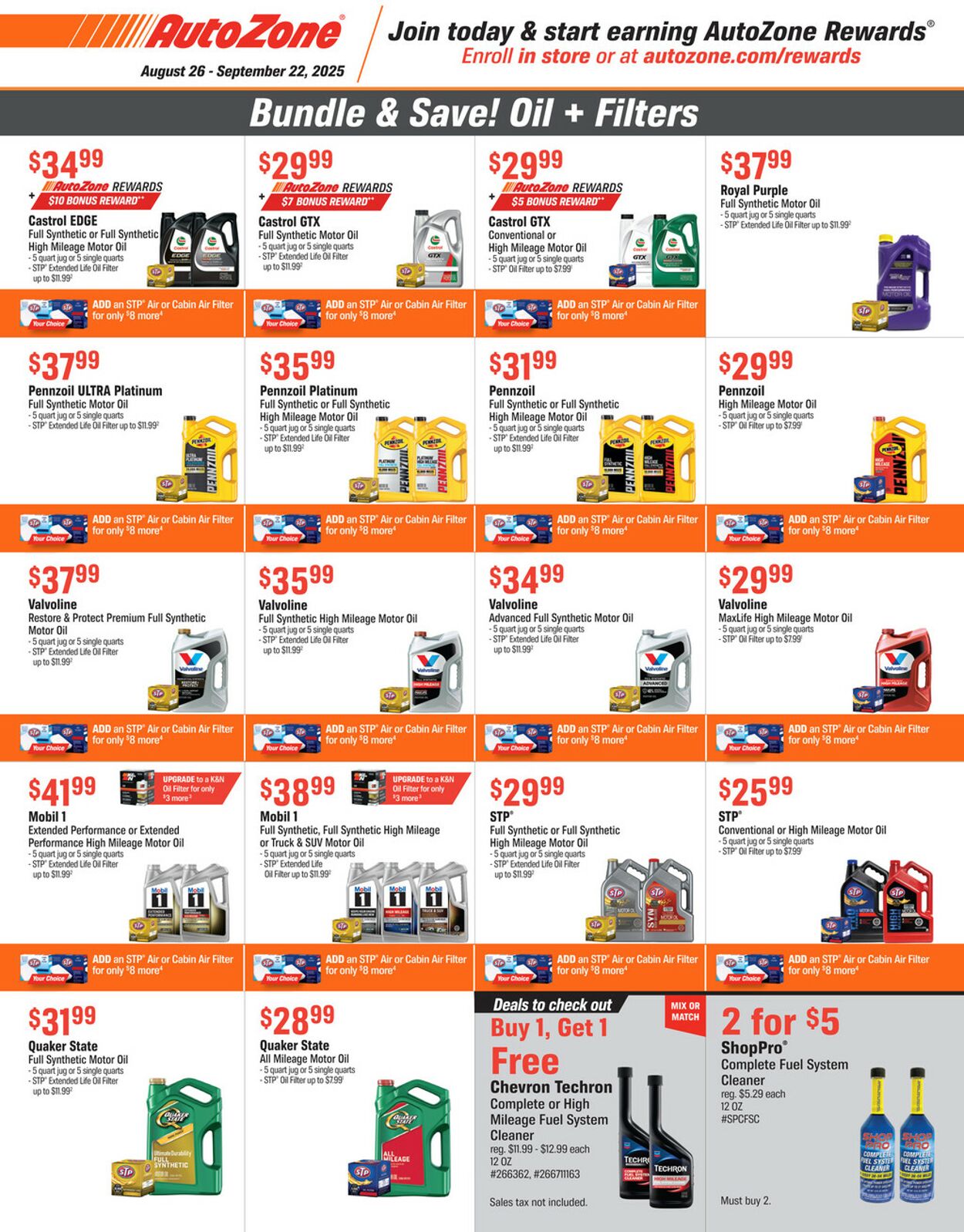 Catalogue Autozone from 08/26/2025