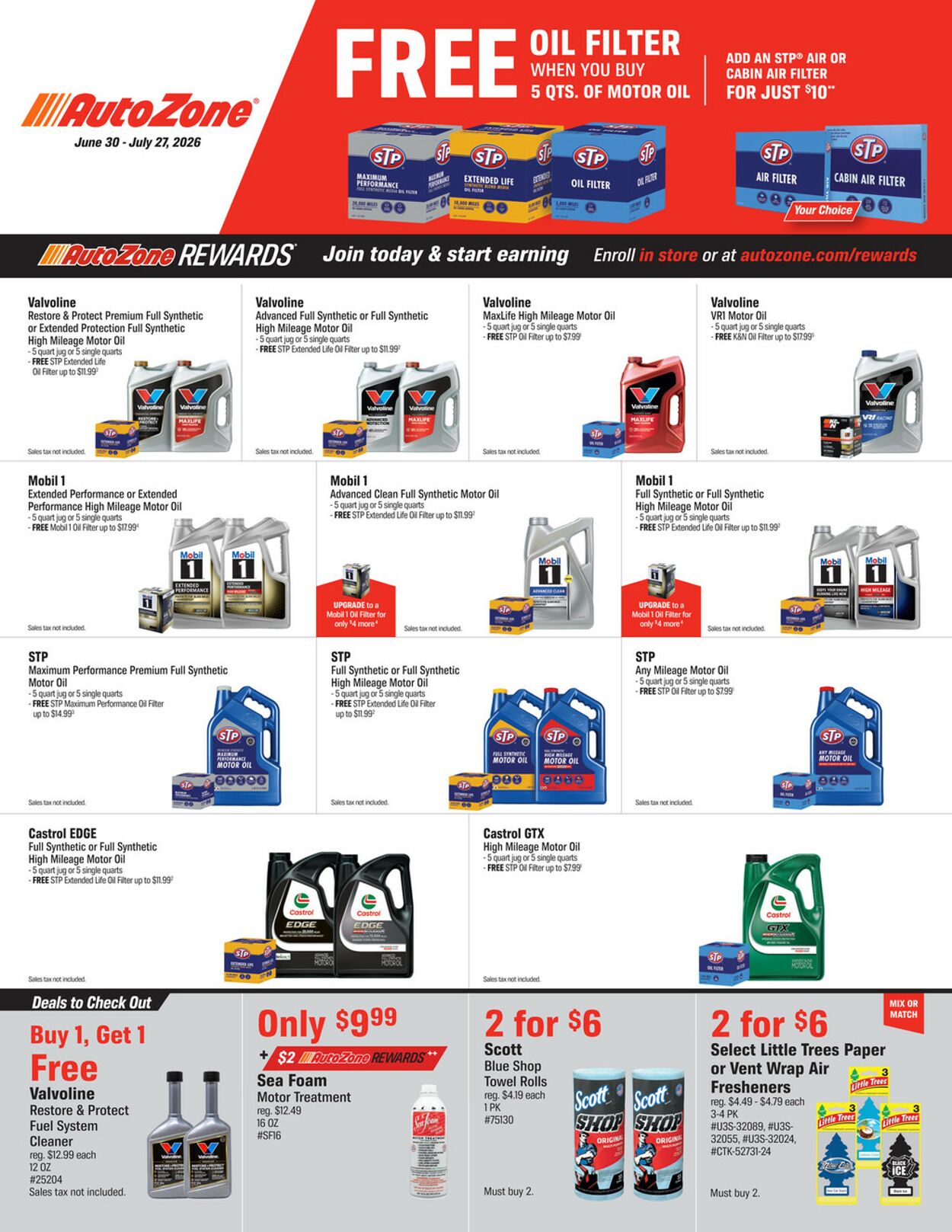 Catalogue Autozone from 06/30/2026