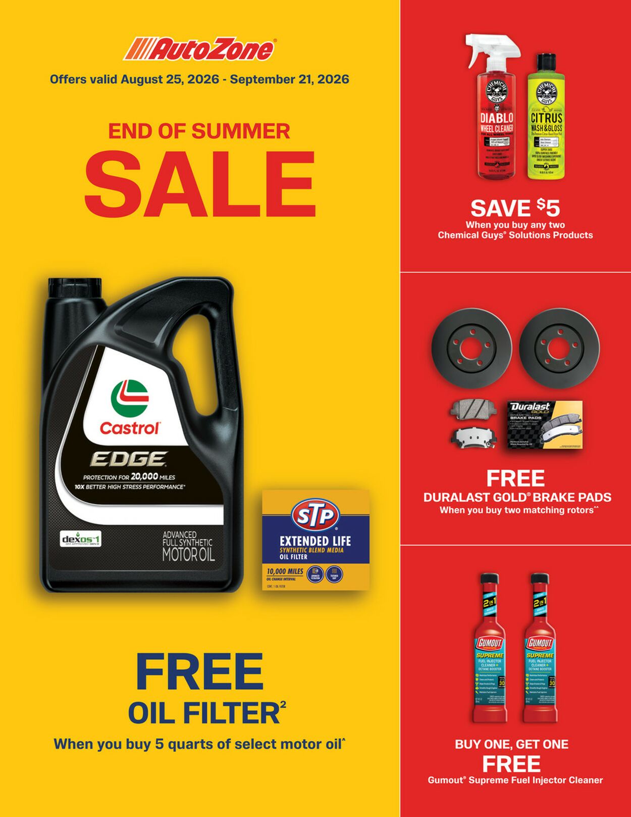 Catalogue Autozone from 08/25/2026