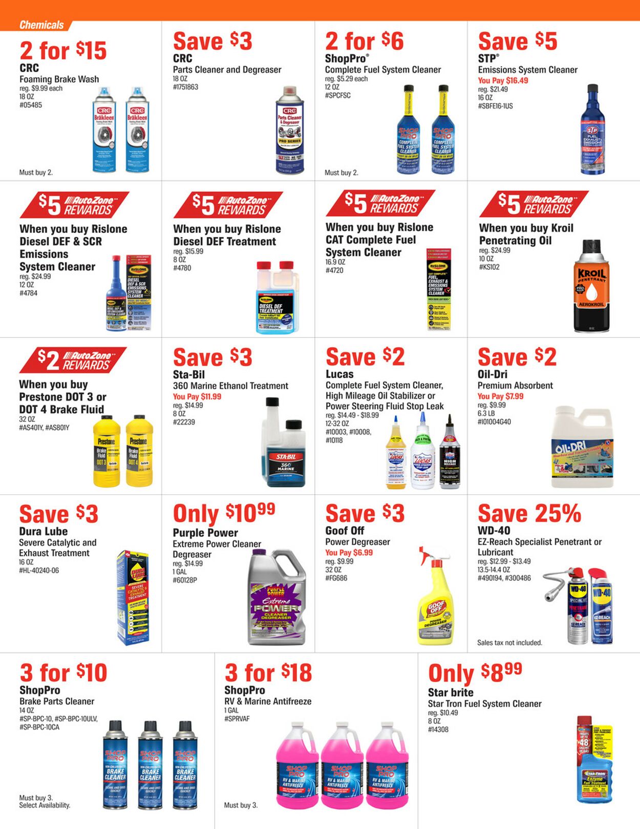 Catalogue Autozone from 08/25/2026