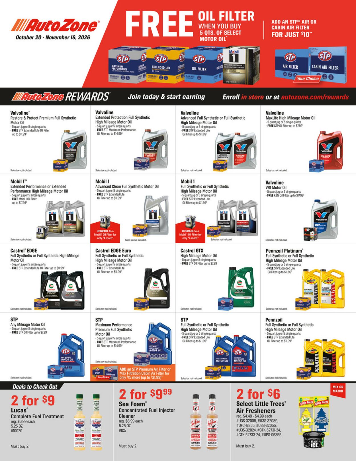 Catalogue Autozone from 10/20/2026