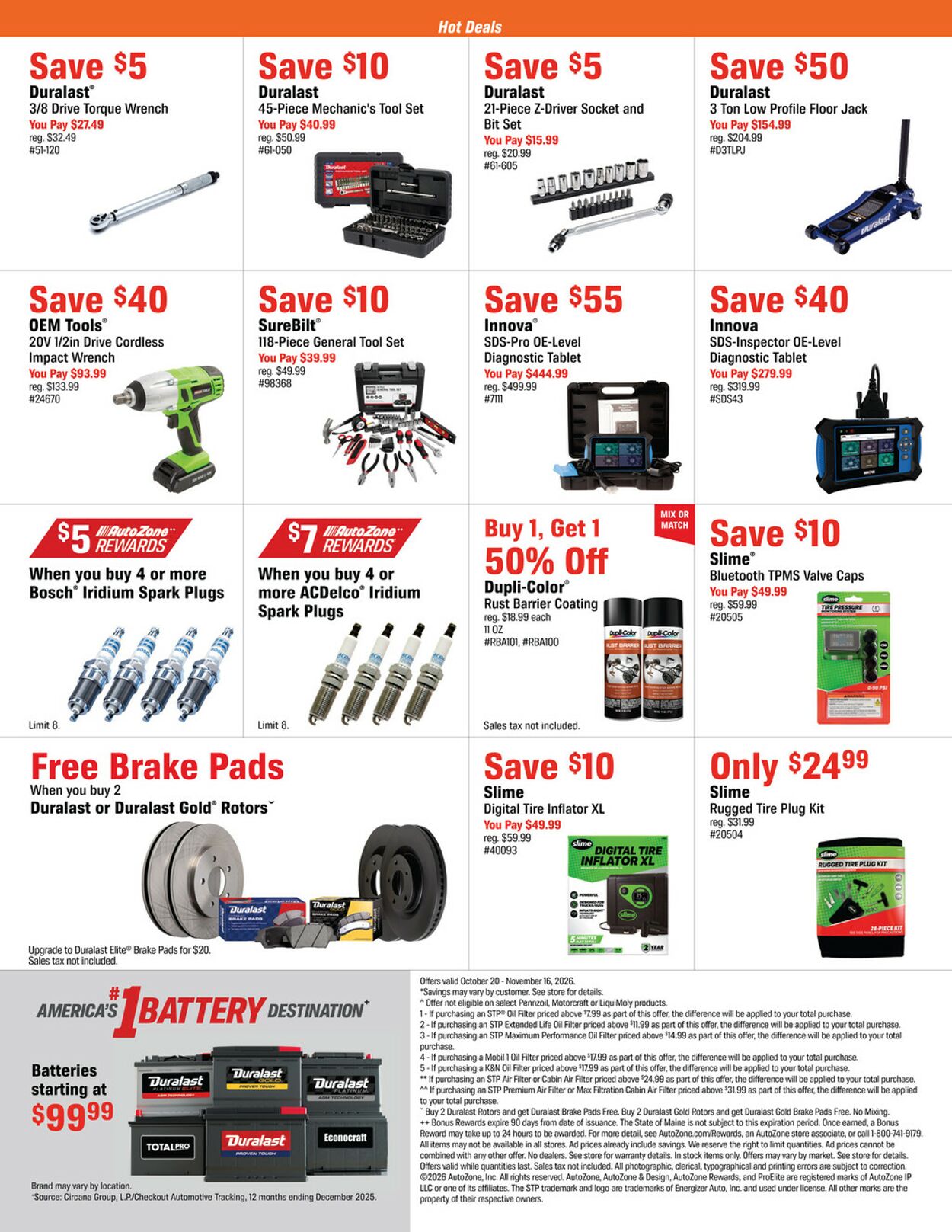 Catalogue Autozone from 10/20/2026