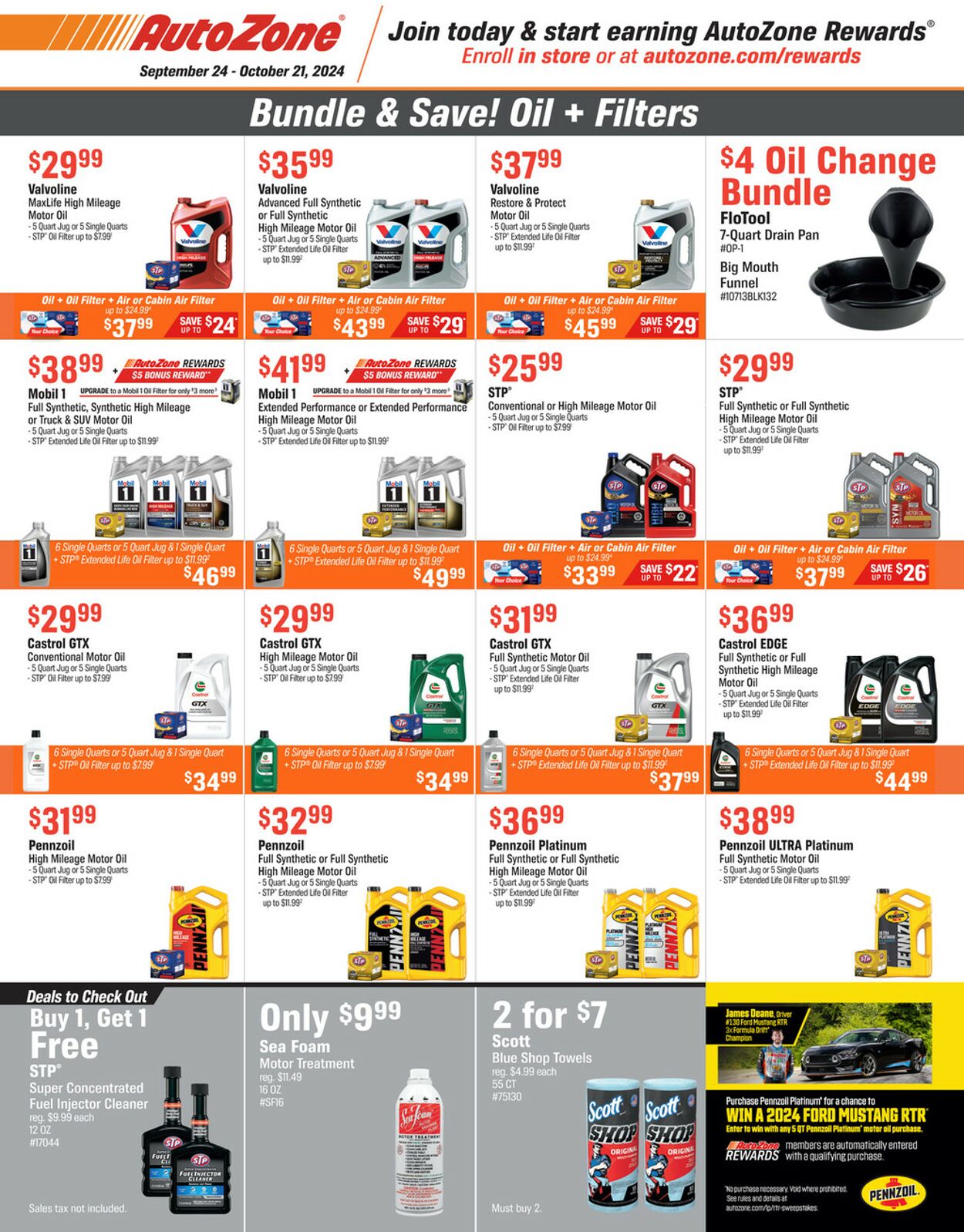 Catalogue Autozone from 09/24/2024