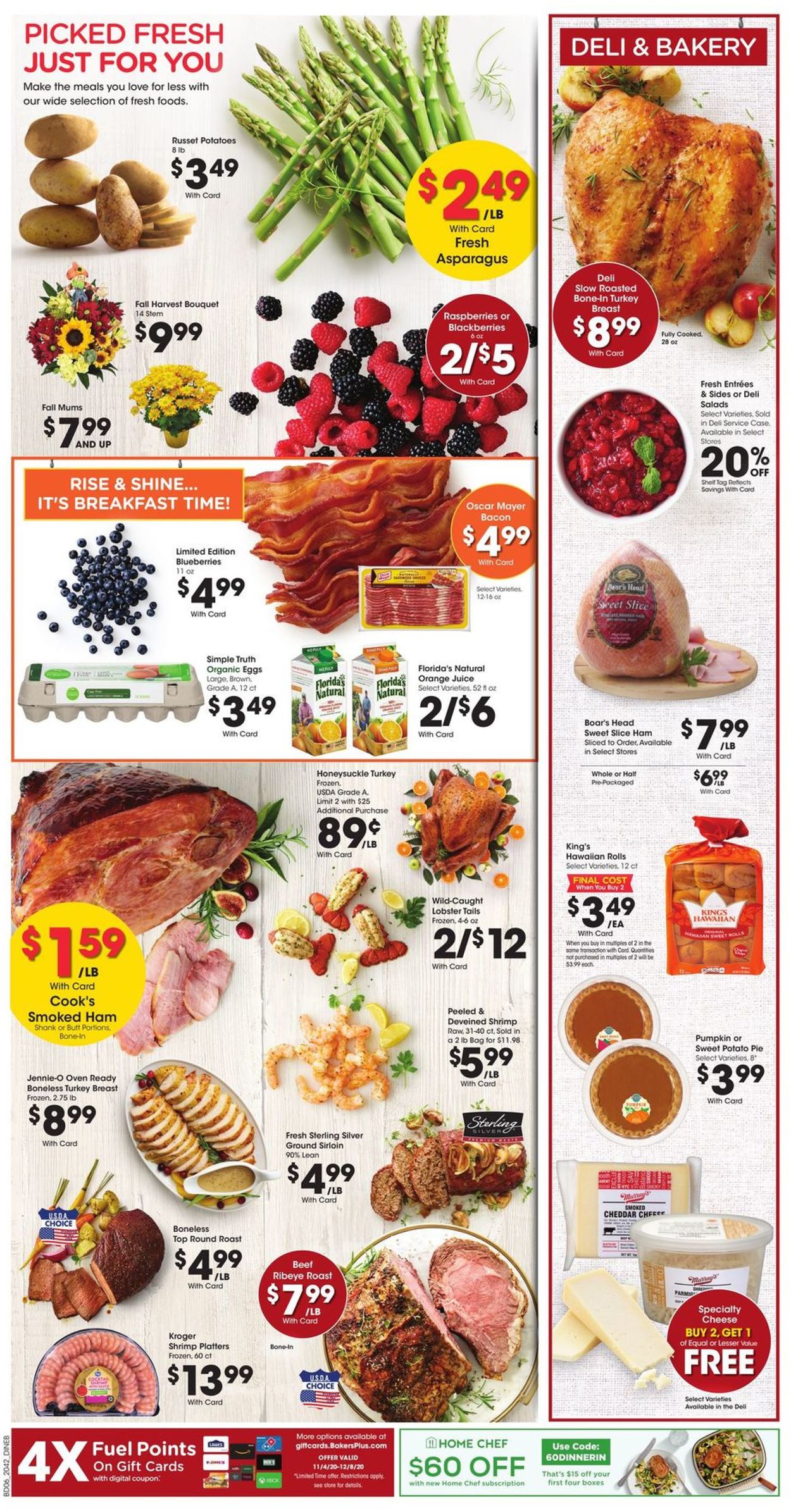 Catalogue Baker's Thanksgiving ad 2020 from 11/18/2020