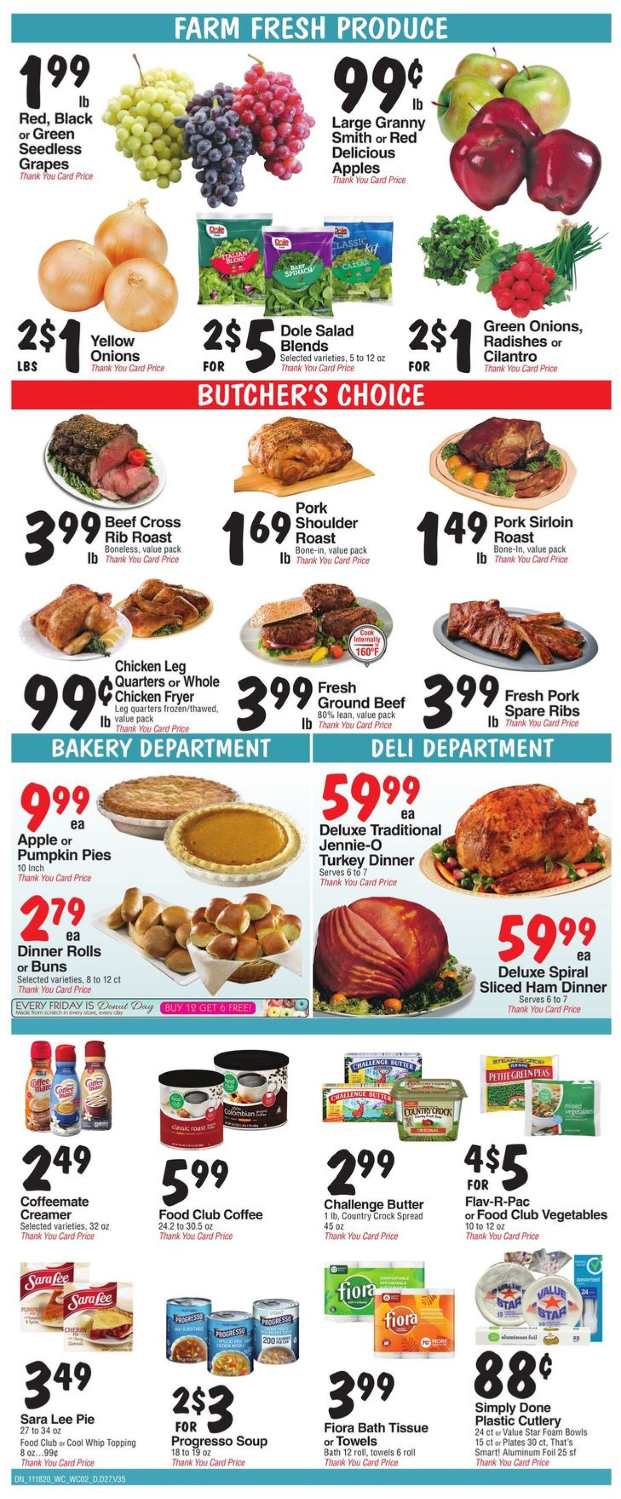 Catalogue Bashas Thanksgiving ad 2020 from 11/18/2020