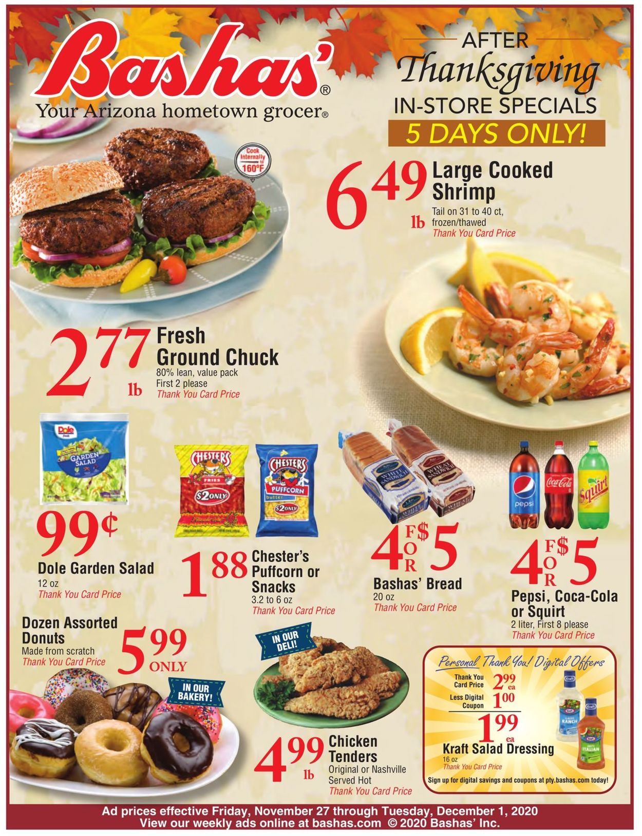 Bashas After Thanksgiving 2020 Current weekly ad 11/27 12/01/2020