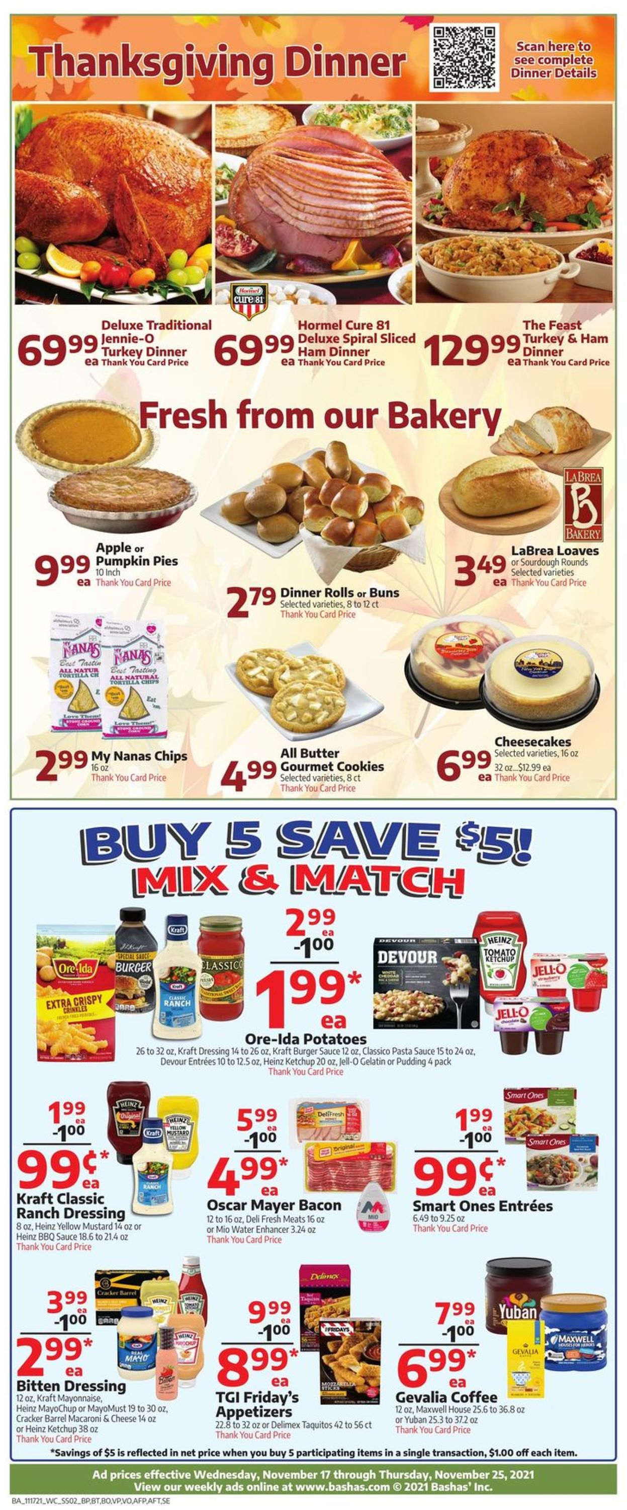 bashas thanksgiving 2021 current weekly ad 11 17 11 25 2021 7 frequent ads com