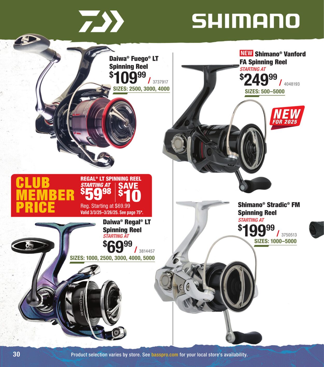 Catalogue Bass Pro from 03/19/2025