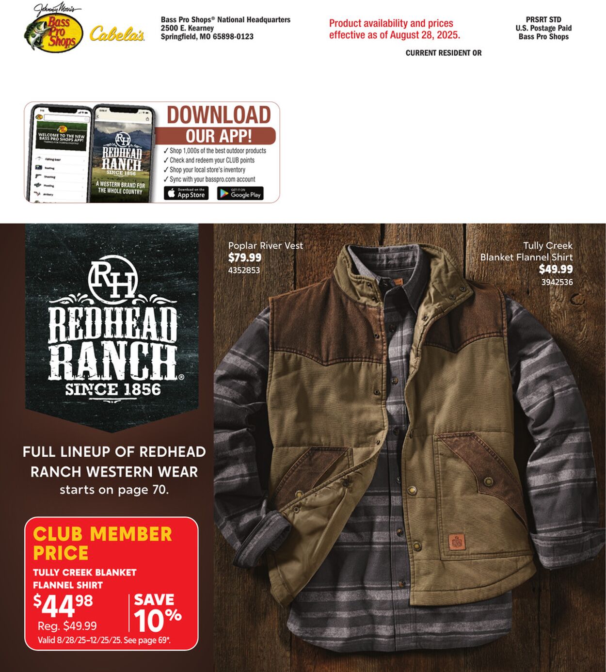 Catalogue Bass Pro from 08/31/2025
