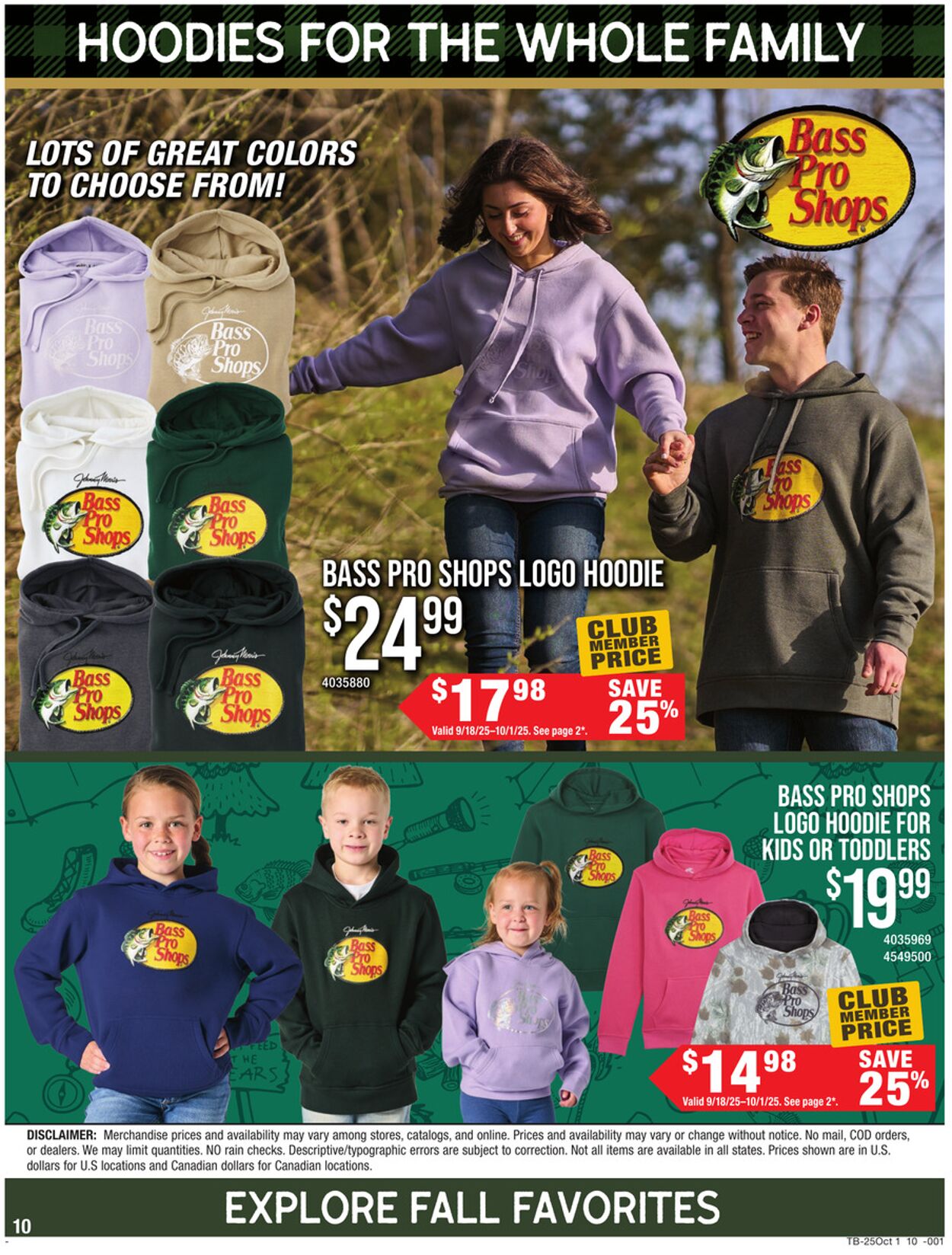 Catalogue Bass Pro from 09/18/2025