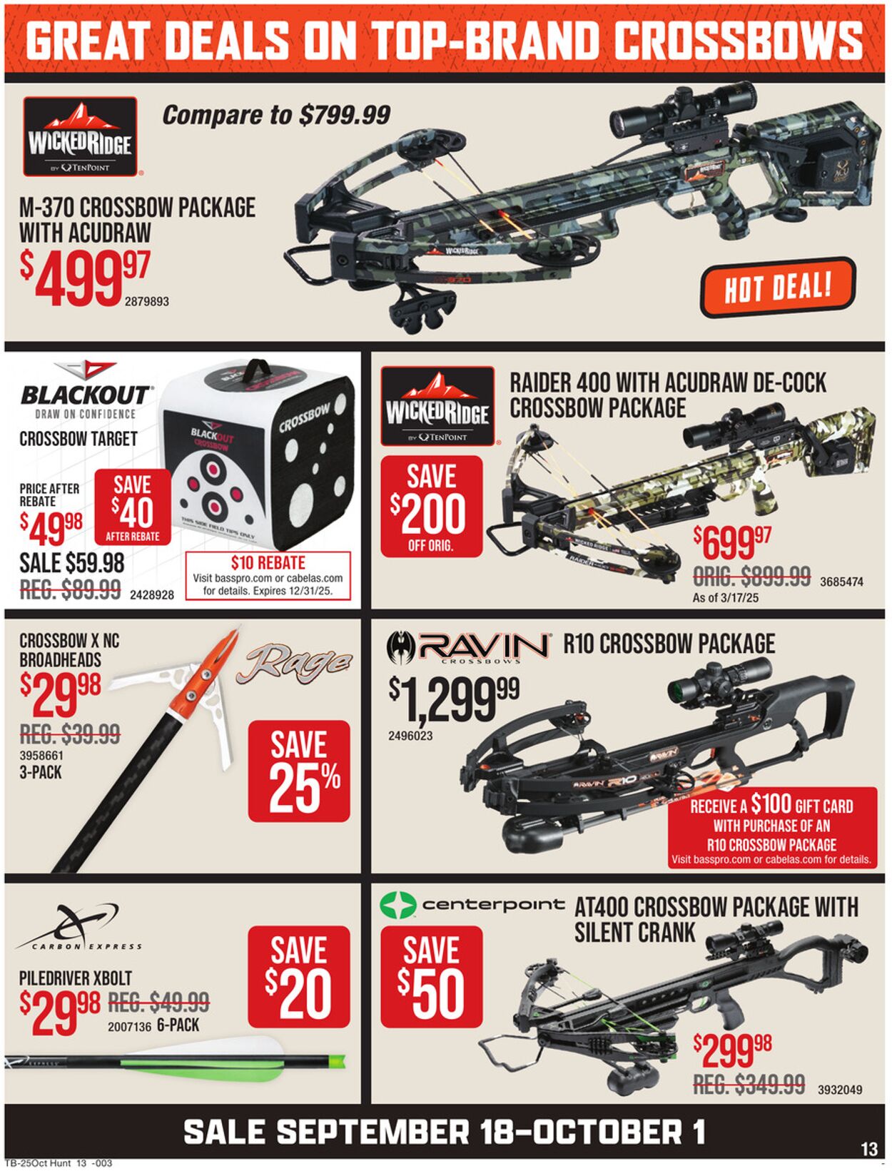 Catalogue Bass Pro from 09/18/2025