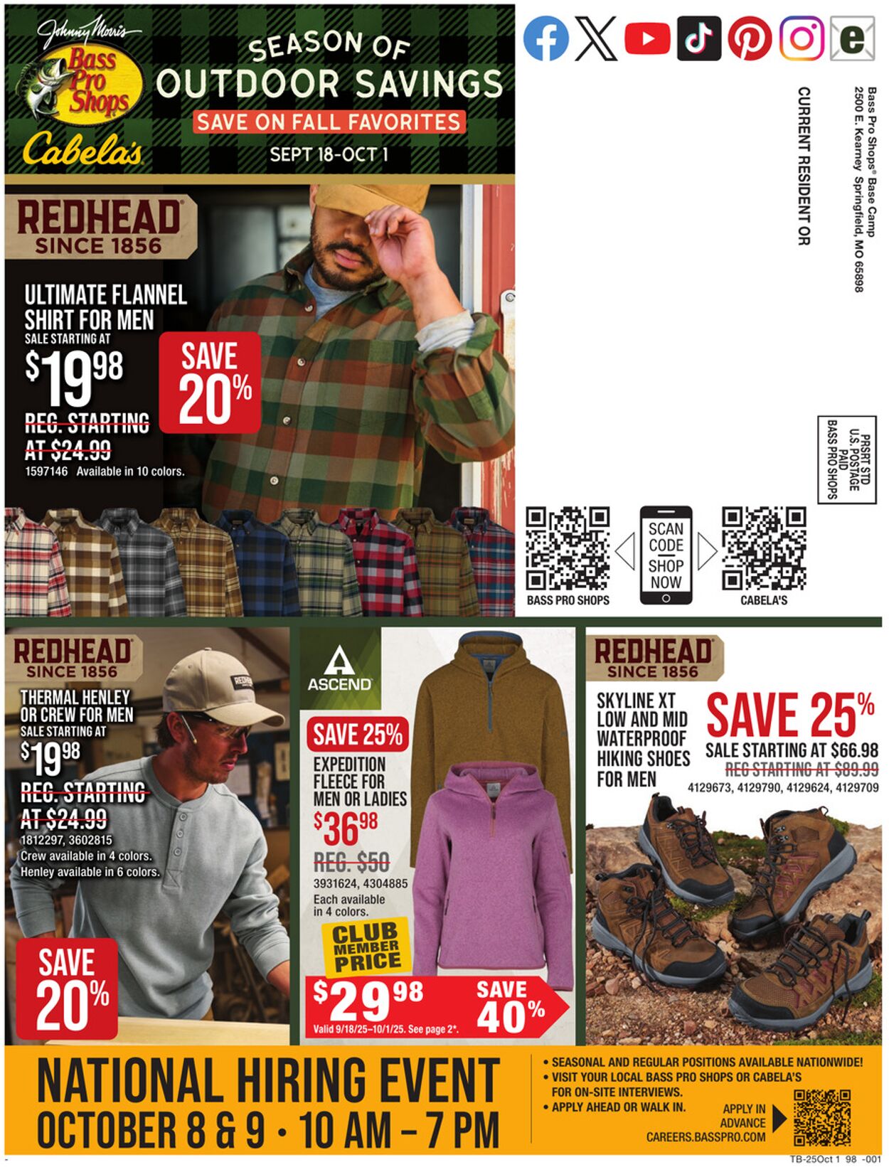 Catalogue Bass Pro from 09/18/2025