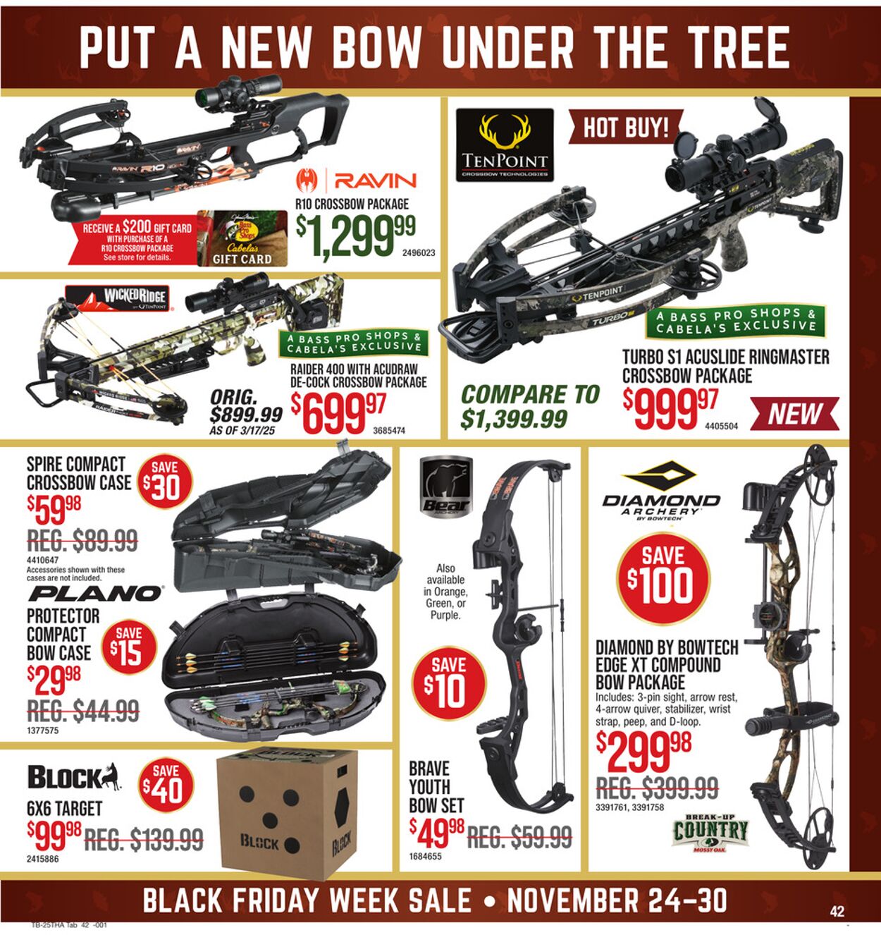 Catalogue Bass Pro from 11/24/2025