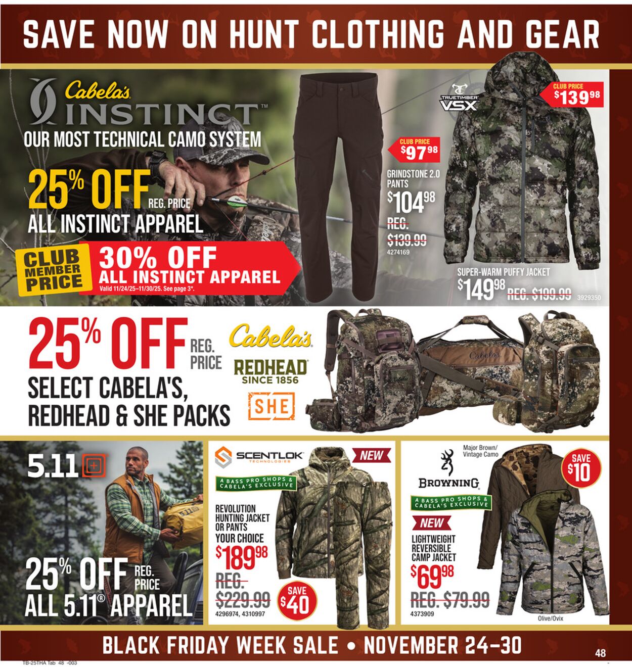 Catalogue Bass Pro from 11/24/2025