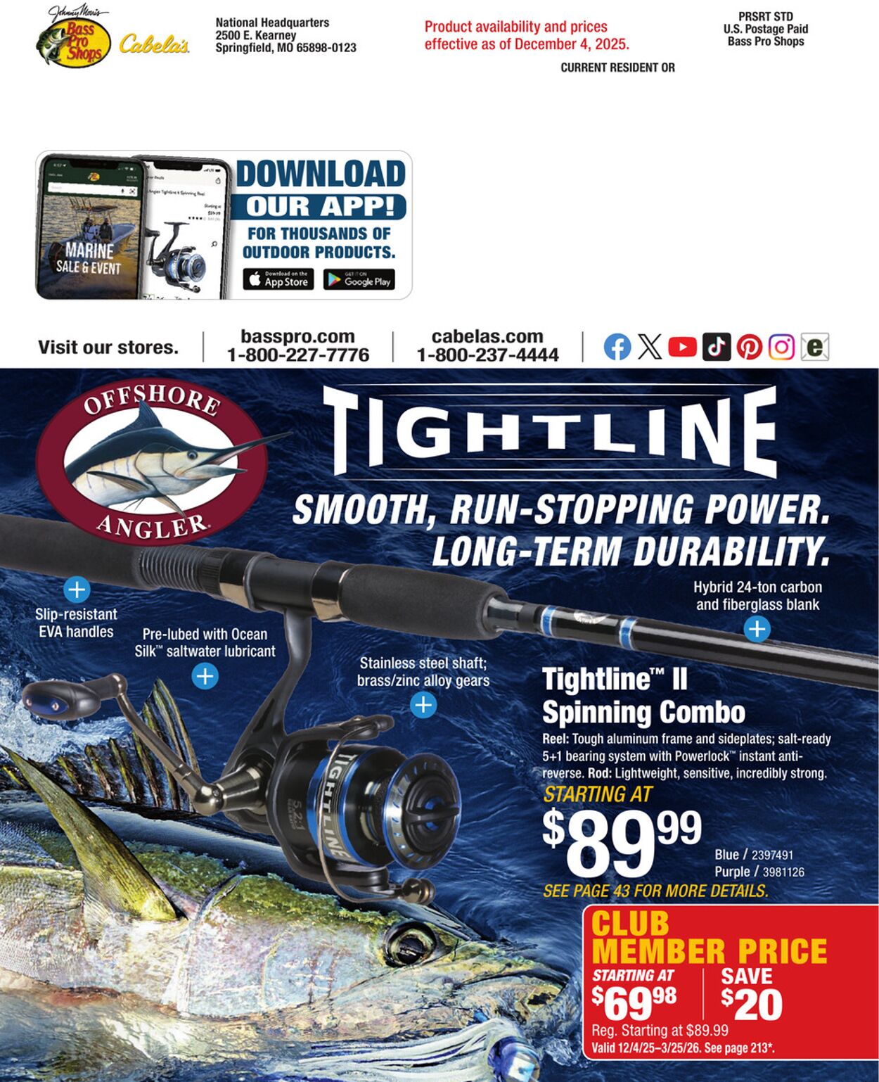 Catalogue Bass Pro from 12/25/2025