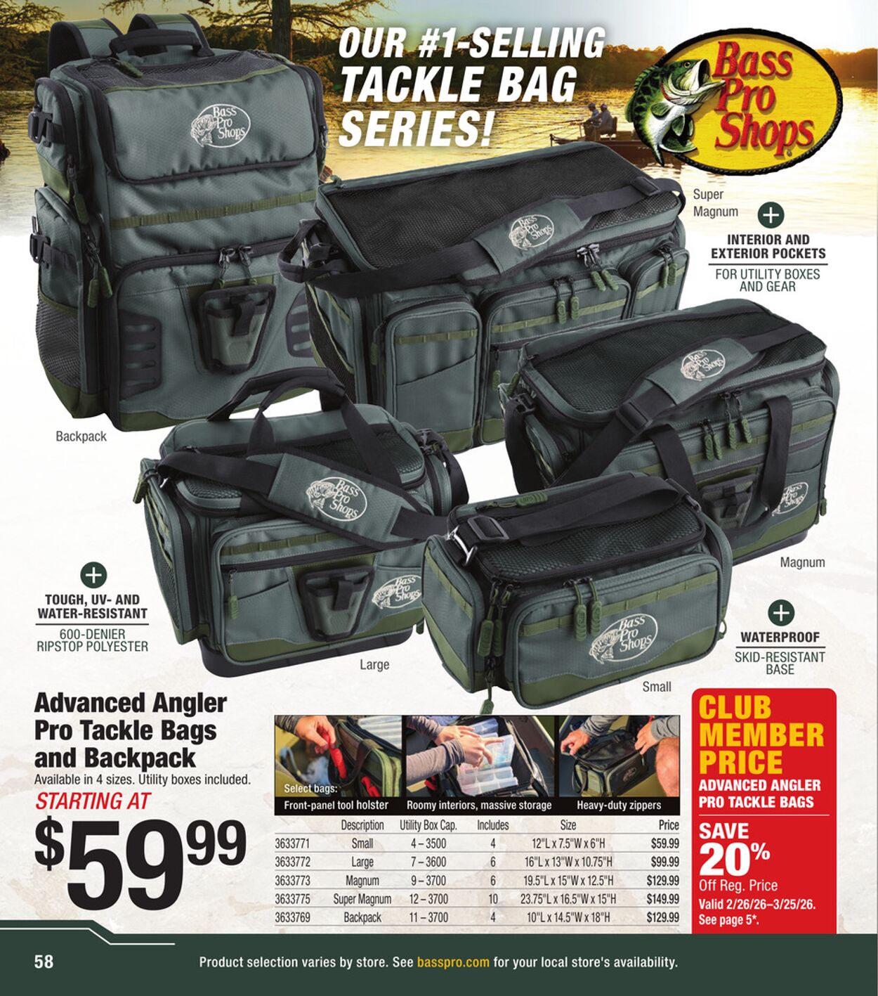 Catalogue Bass Pro from 03/25/2026