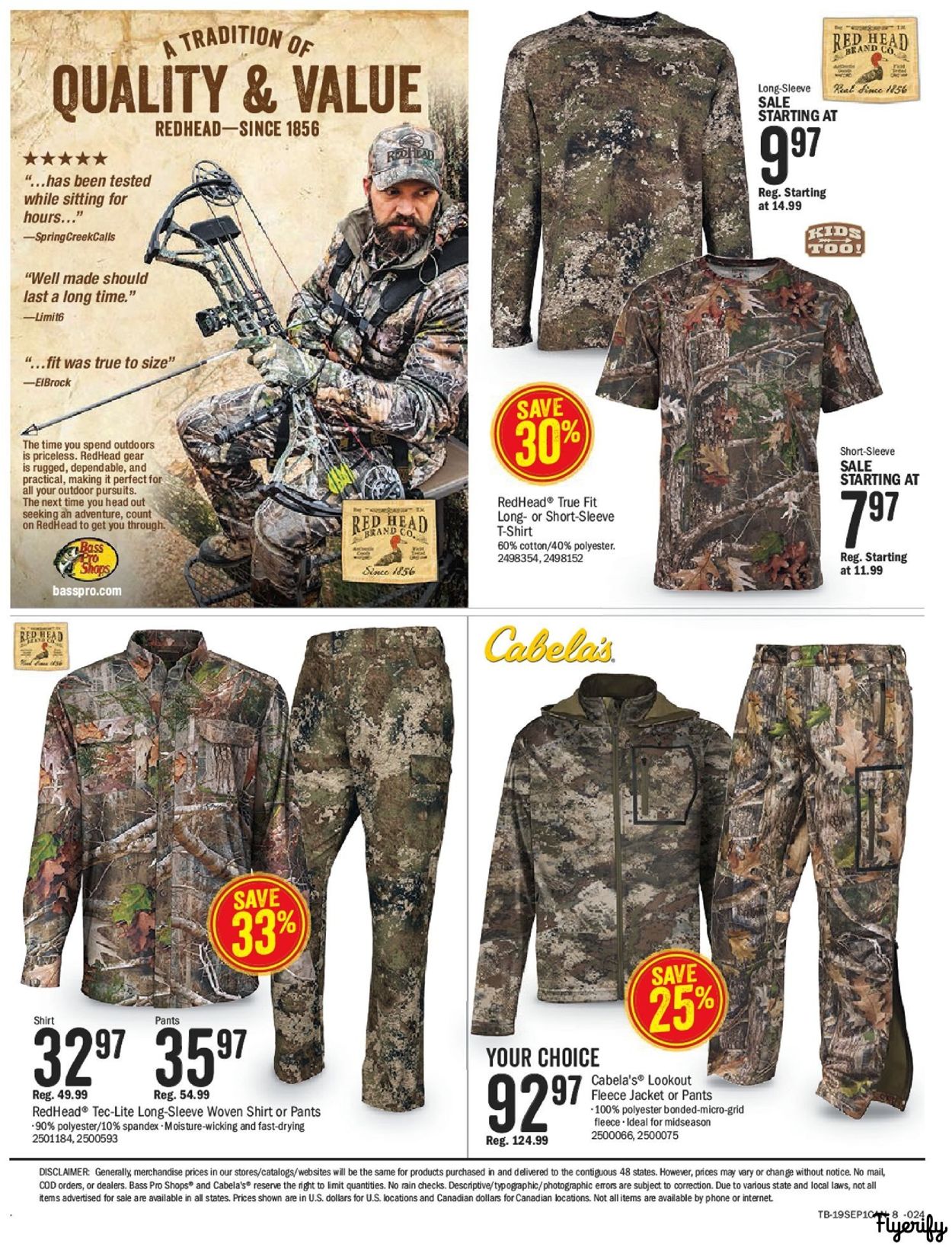 Catalogue Bass Pro from 08/26/2019