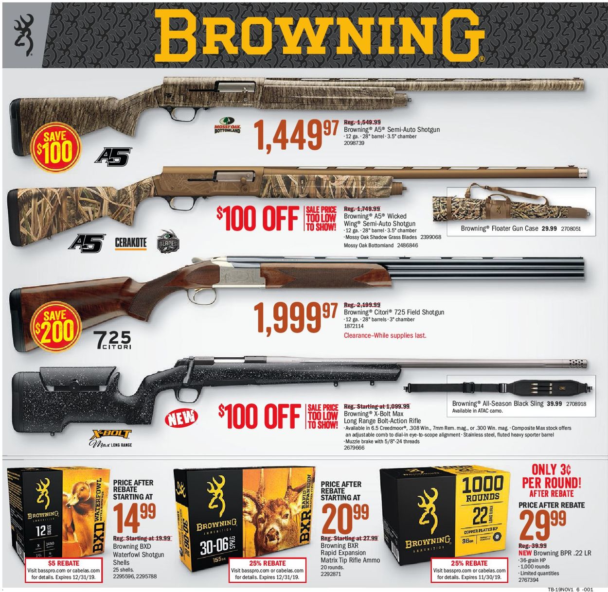 Catalogue Bass Pro from 10/17/2019