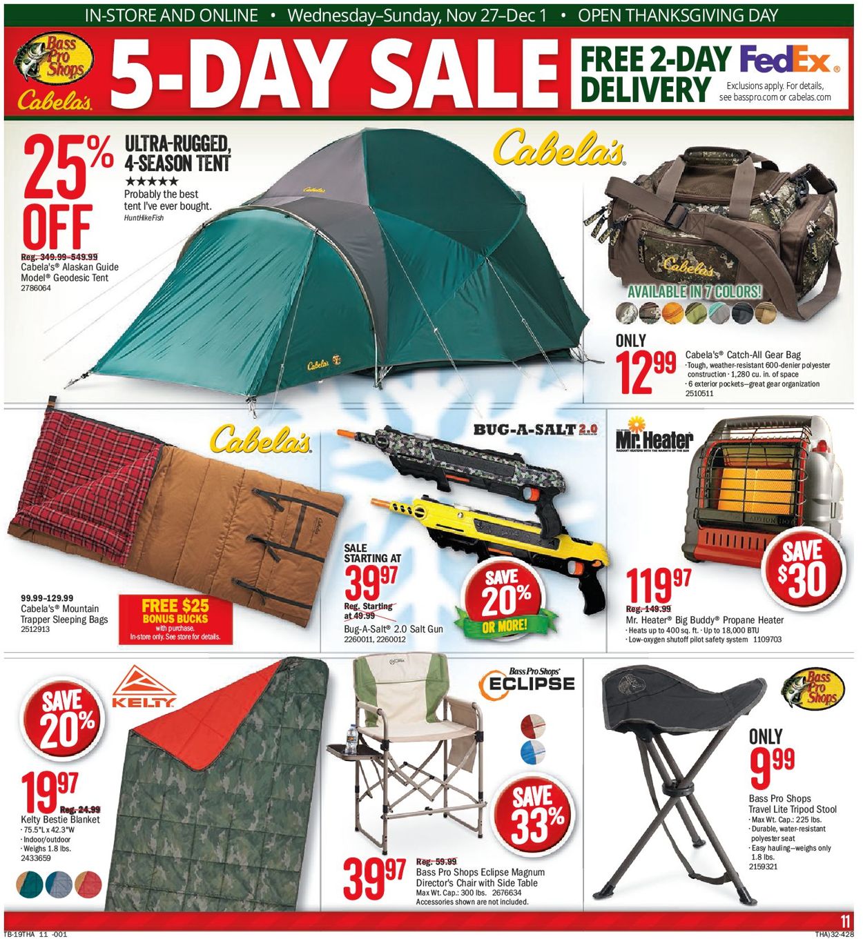 Catalogue Bass Pro from 11/27/2019