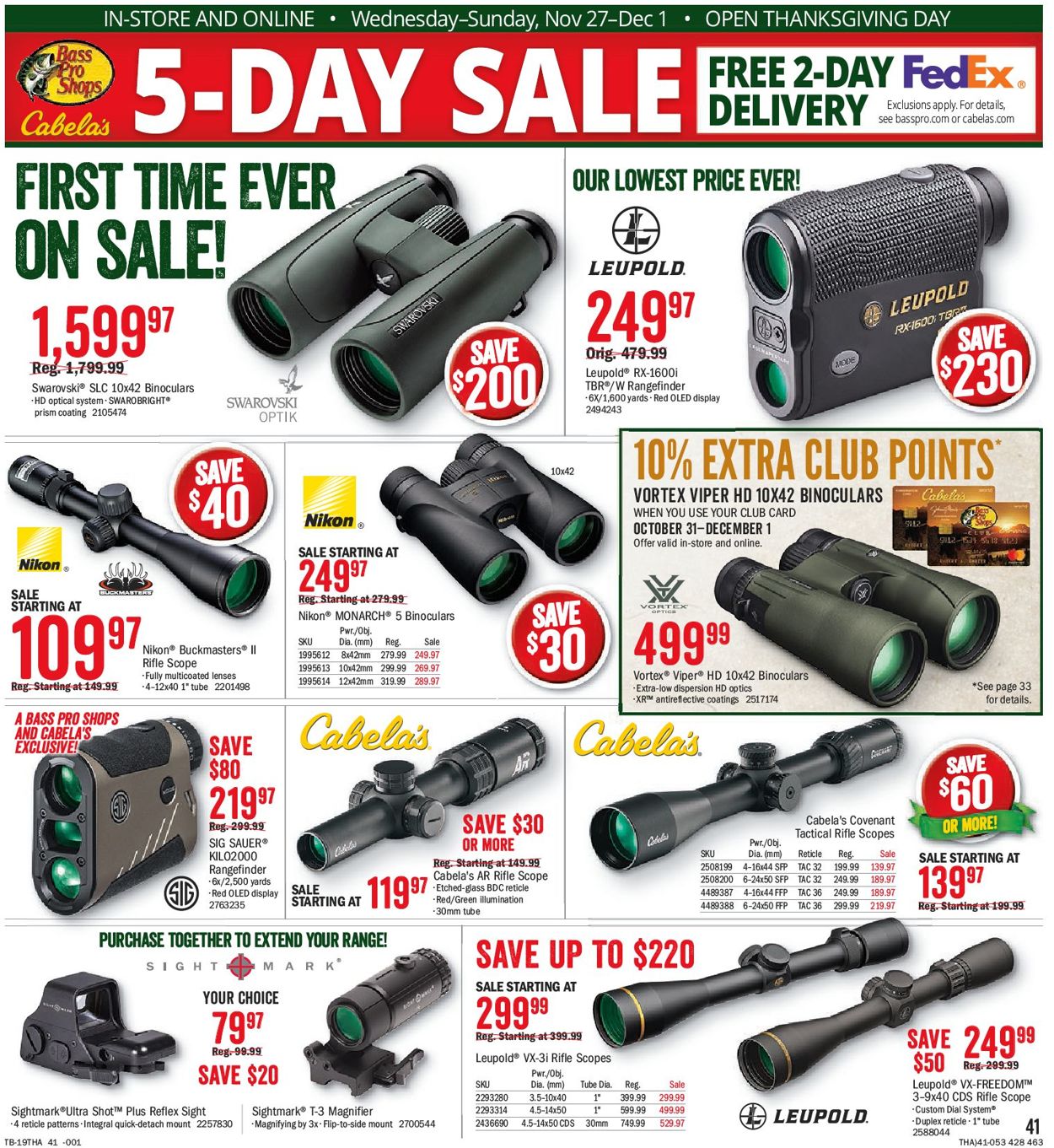 Catalogue Bass Pro from 11/27/2019