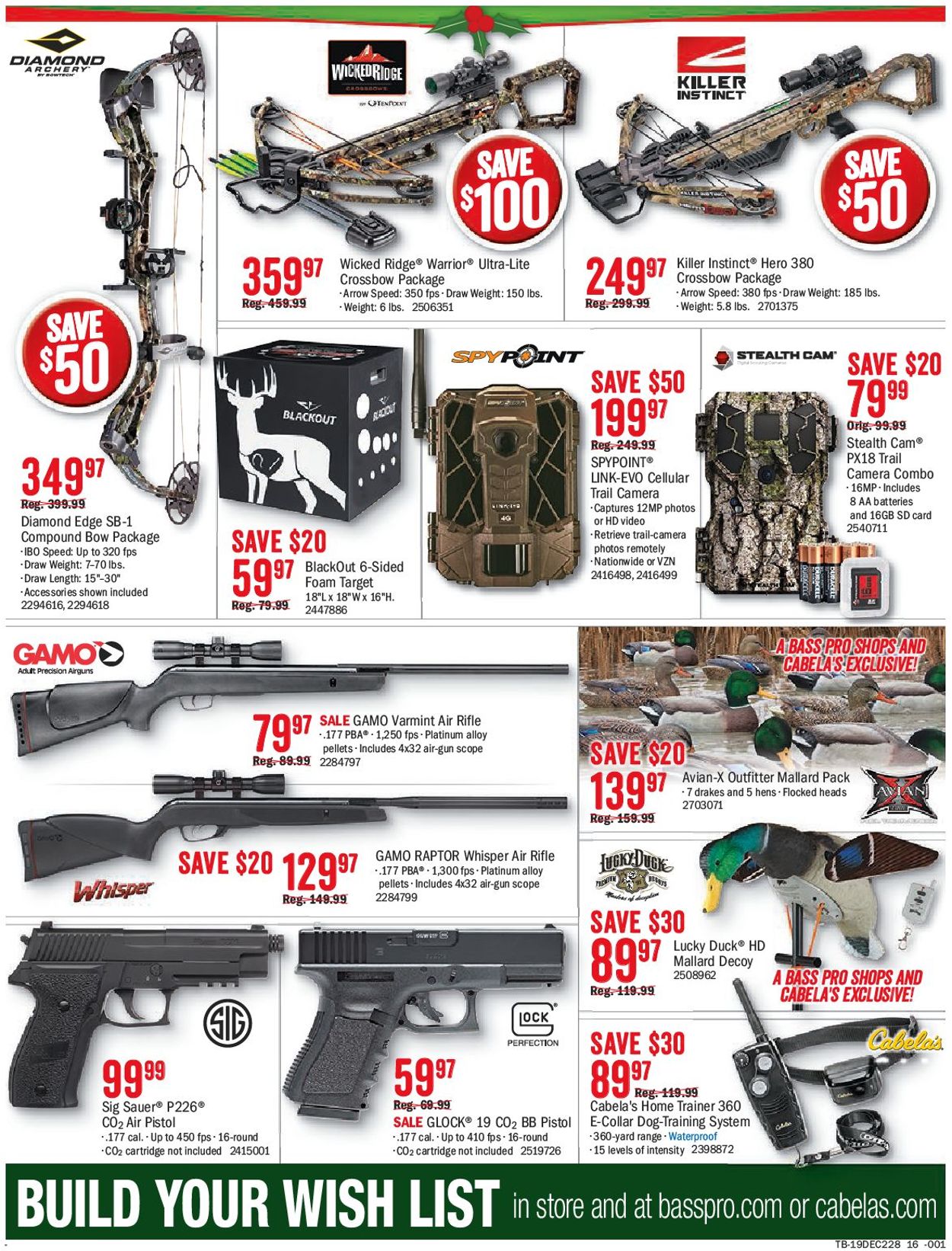 Catalogue Bass Pro - Holiday Sale Ad 2019 from 12/08/2019