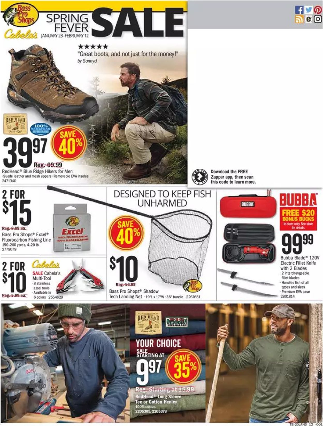 Catalogue Bass Pro from 01/23/2020