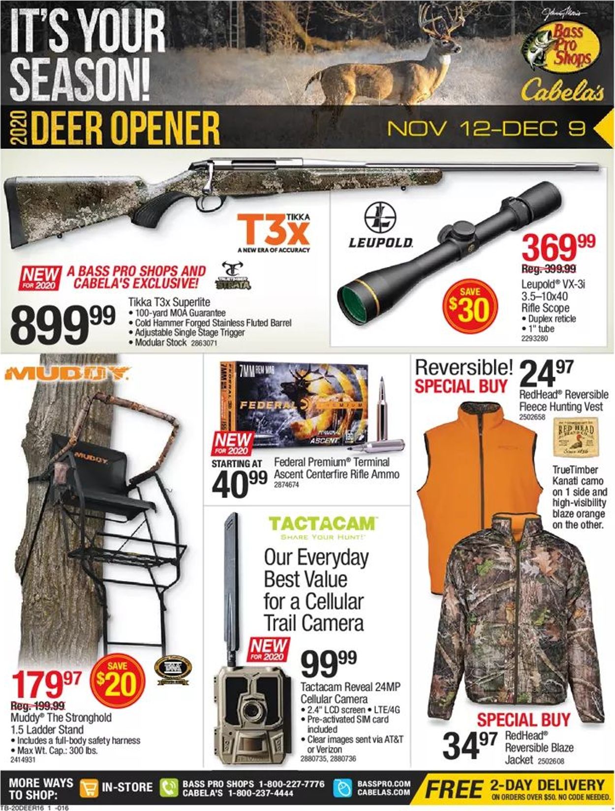 Catalogue Bass Pro from 11/12/2020