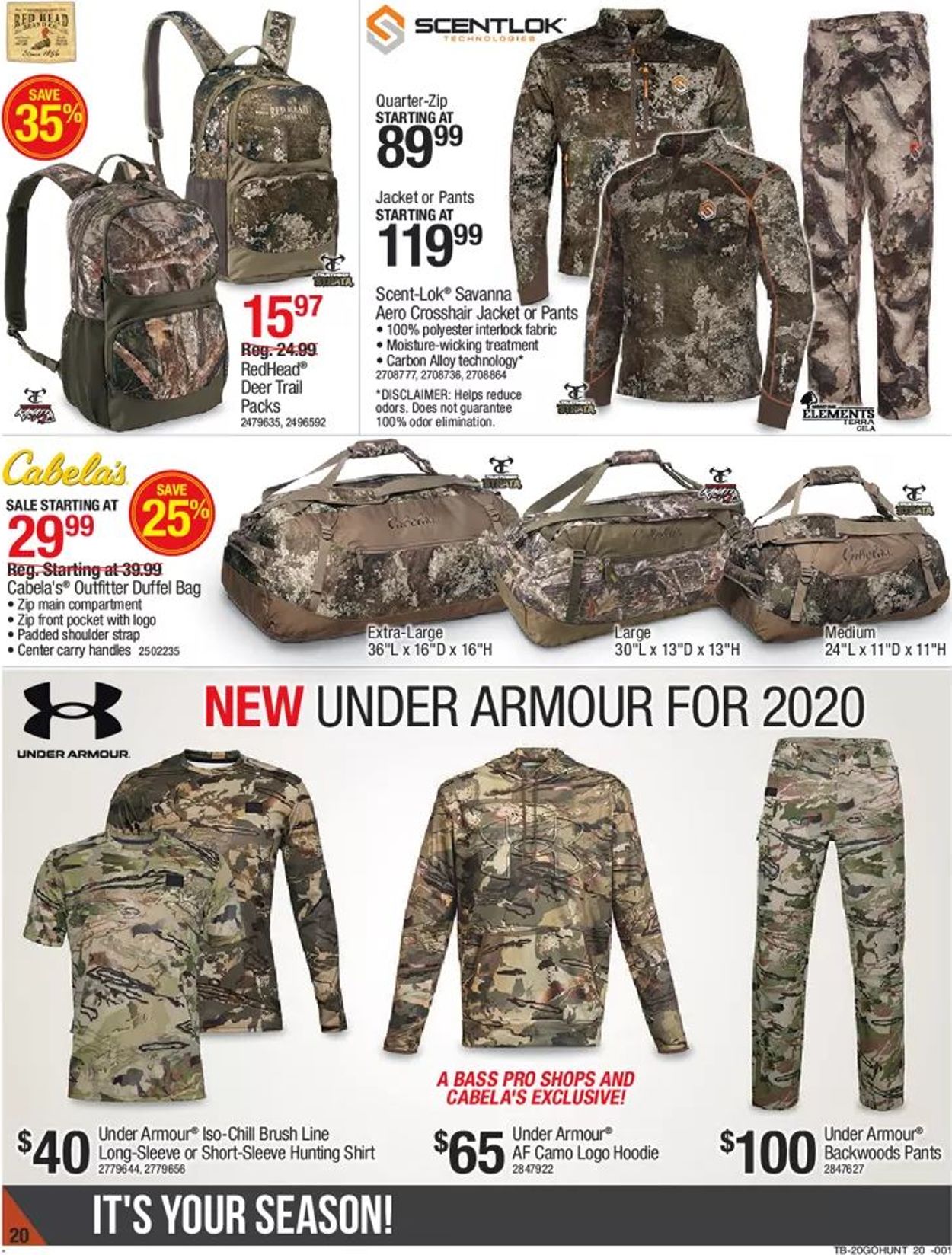 Catalogue Bass Pro from 10/22/2020