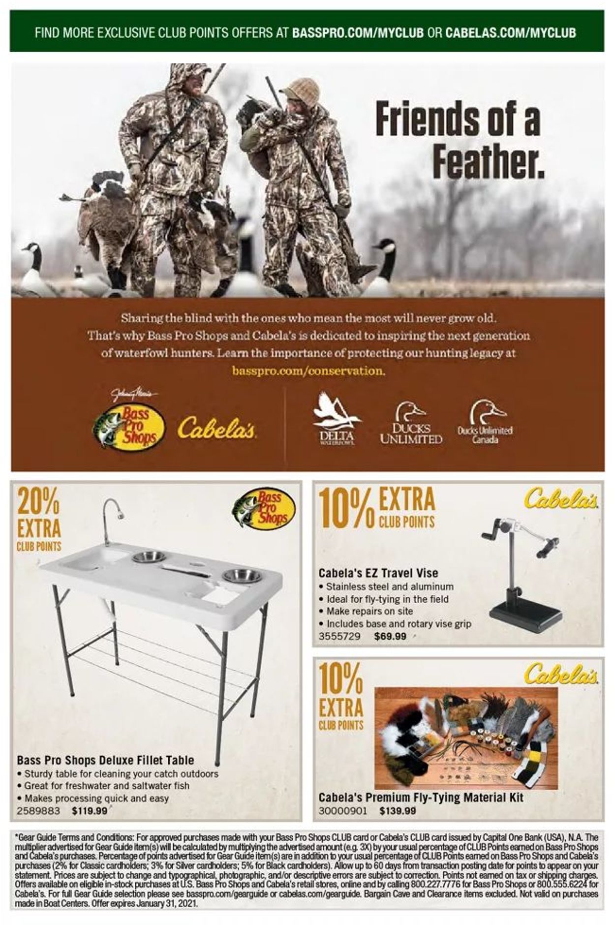 Catalogue Bass Pro Gear Guide from 01/01/2021