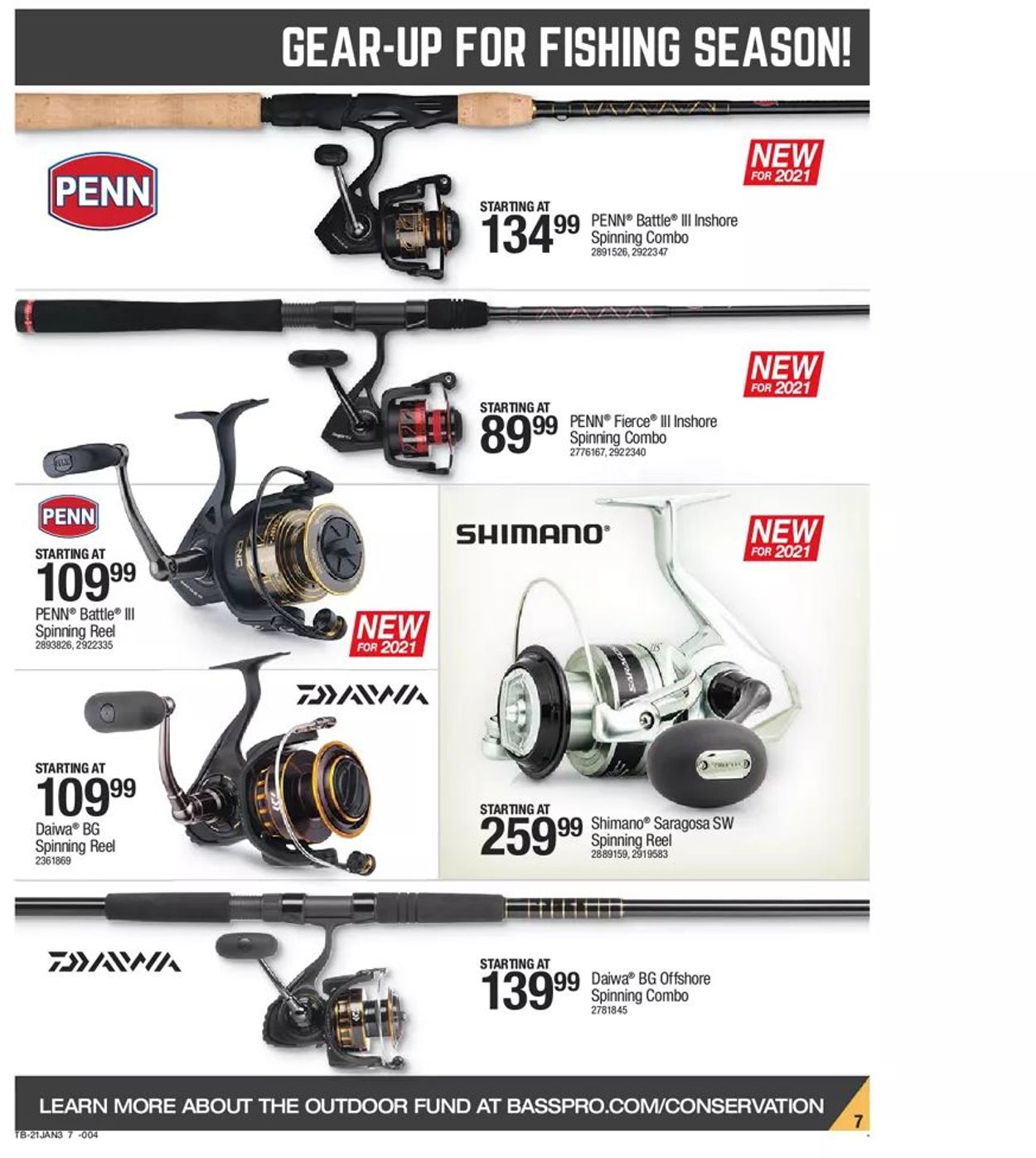 Catalogue Bass Pro Gear Up For Fishing Sale 2021 from 01/21/2021