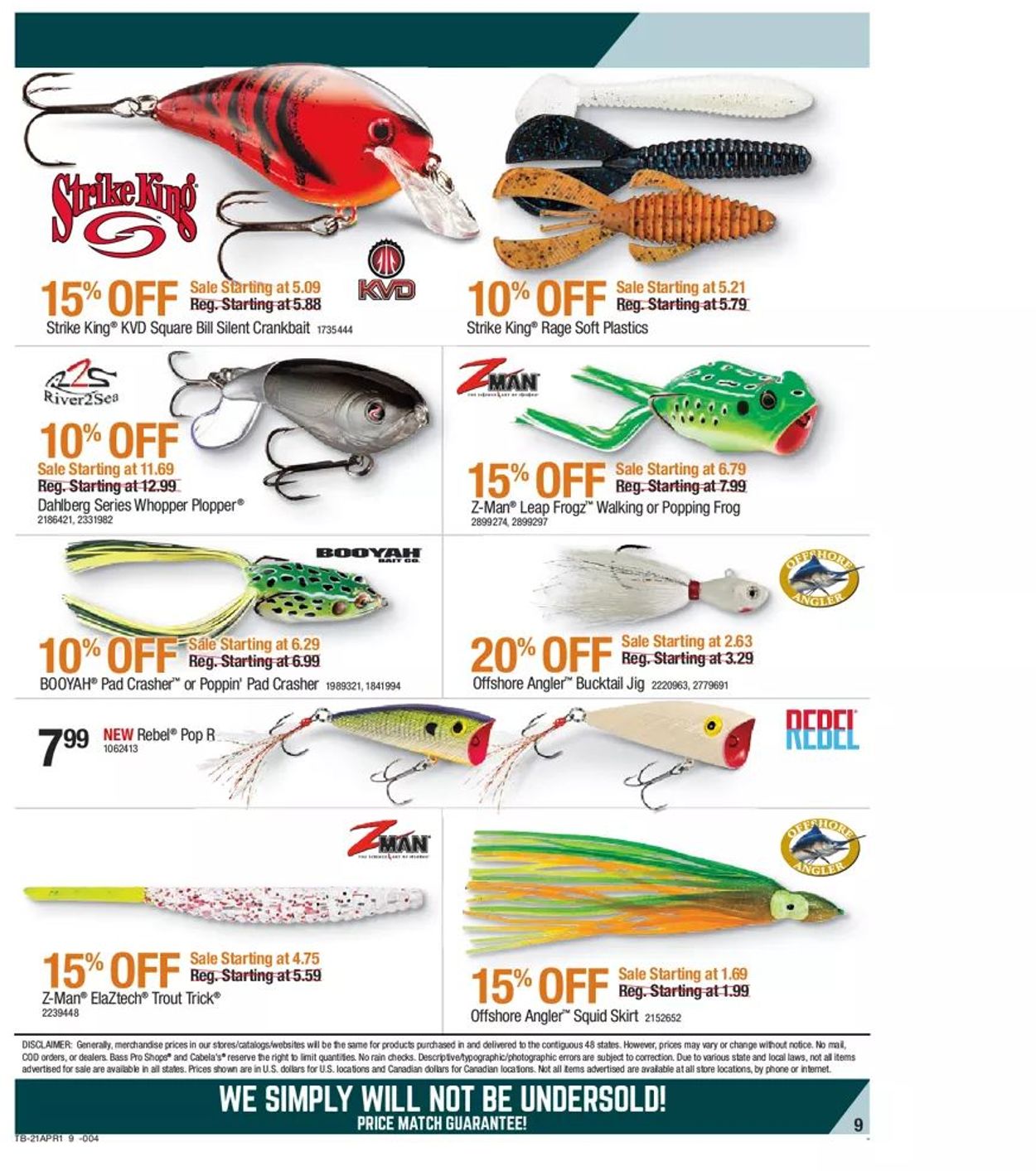 Catalogue Bass Pro from 04/01/2021