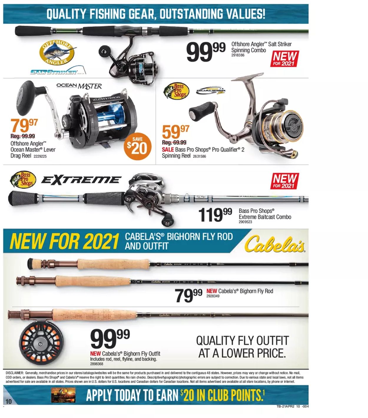 Catalogue Bass Pro from 04/15/2021