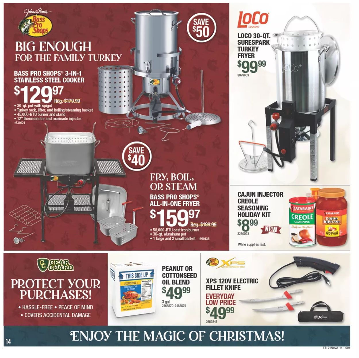 Catalogue Bass Pro HOLIDAY 2021 from 11/04/2021